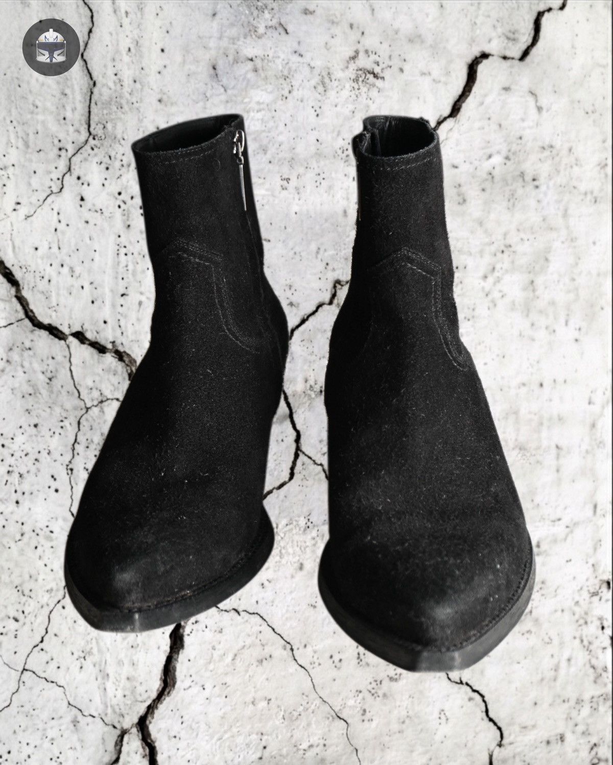 Saint Laurent Paris Saint Laurent Lukas Black Suede Ankle Boots 40 Size US 9 / EU 42 - 4 Thumbnail