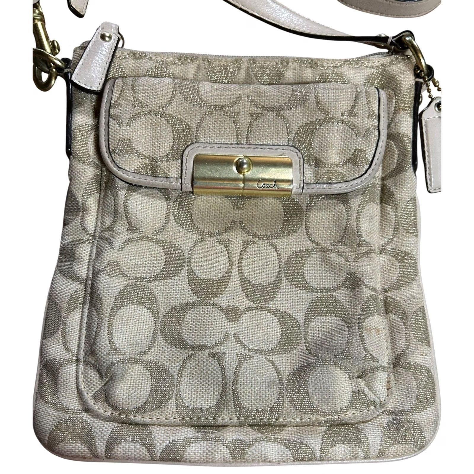 Coach VINTAGE COACH KRISTIN SIGNATURE SWINGPACK CROSSBODY HANDBAG PURSE Size ONE SIZE - 2 Thumbnail