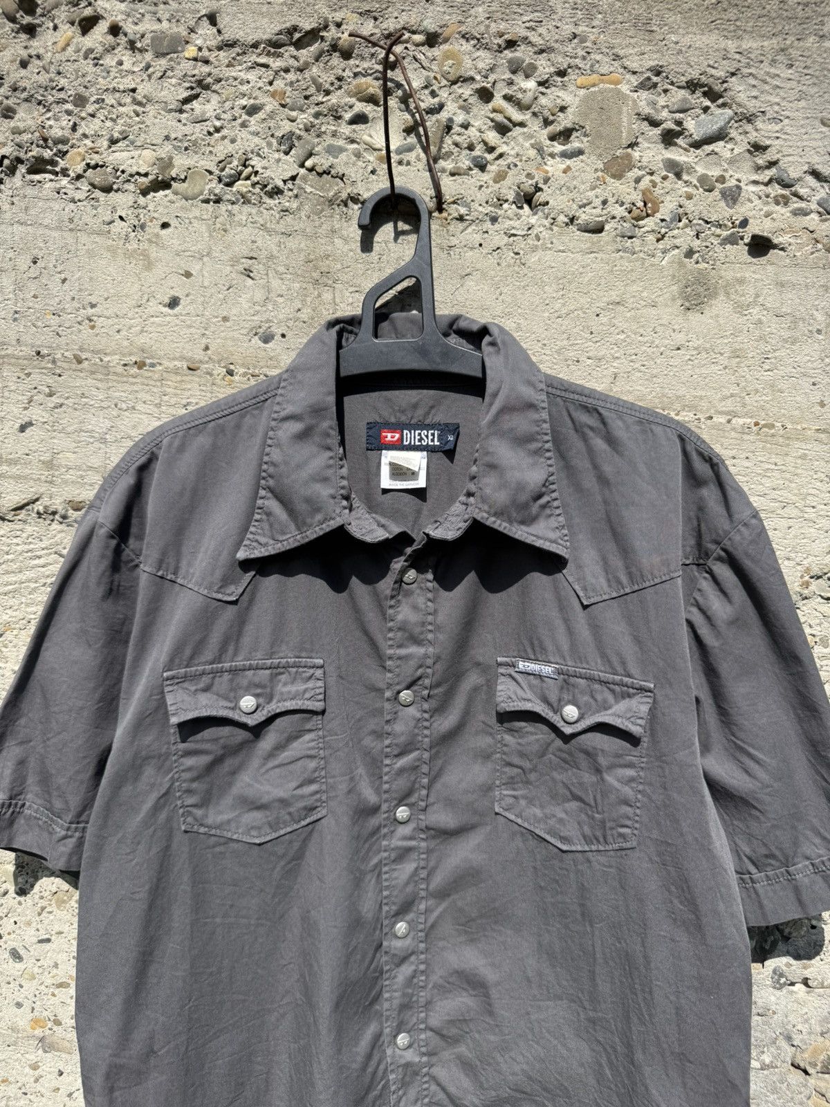 Diesel Vintage Diesel Western Short Sleeve Shirt Size US XL / EU 56 / 4 - 3 Thumbnail