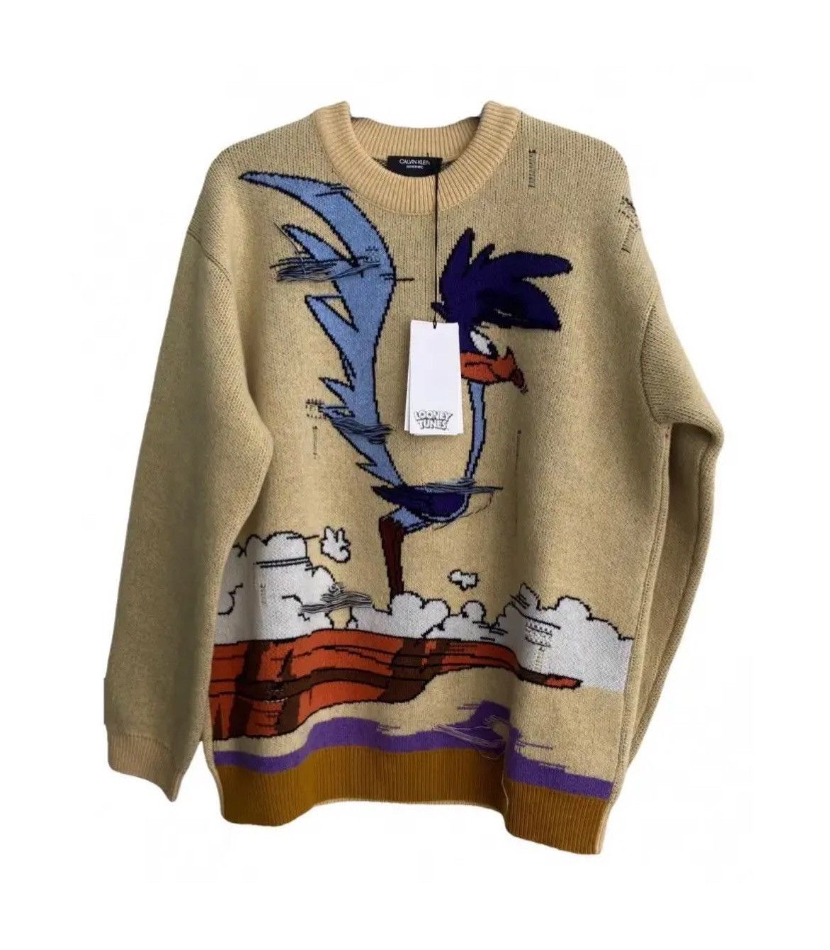 image of Calvin Klein 205W39Nyc X Looney Tunes Knit in Yellow, Men's (Size Small)