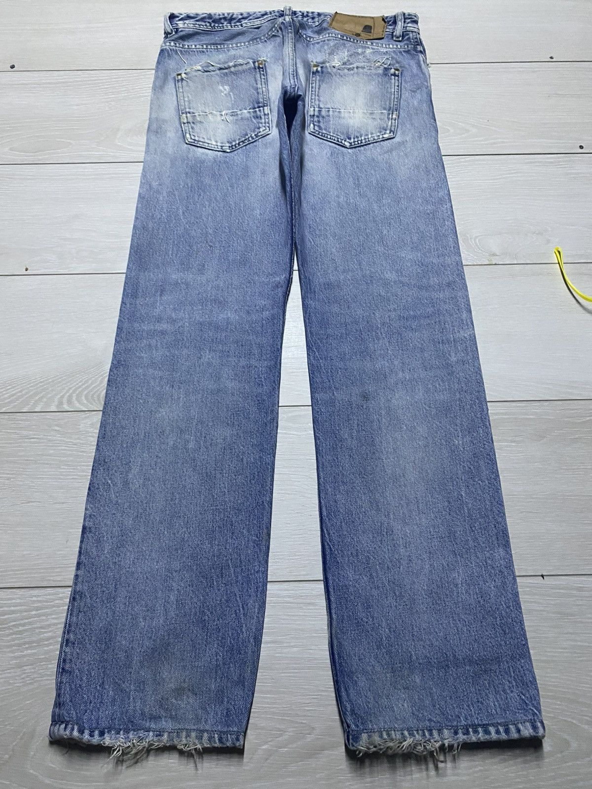 Diesel Black Gold Vintage Diesel Black Gold Selvedge Distressed Slim Jeans Size US 32 / EU 48 - 2 Thumbnail