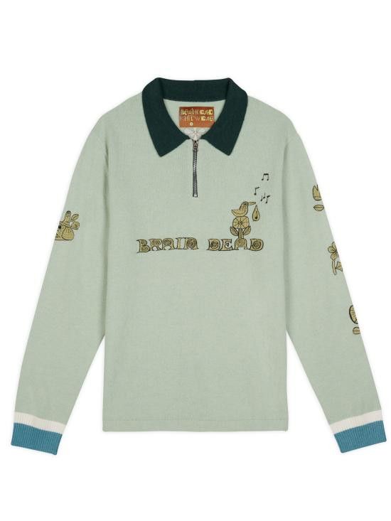 Brain Dead BRAIN DEAD Men Sweater F24O12003934 MINT Green Size US L / EU 52-54 / 3 - 1 Thumbnail