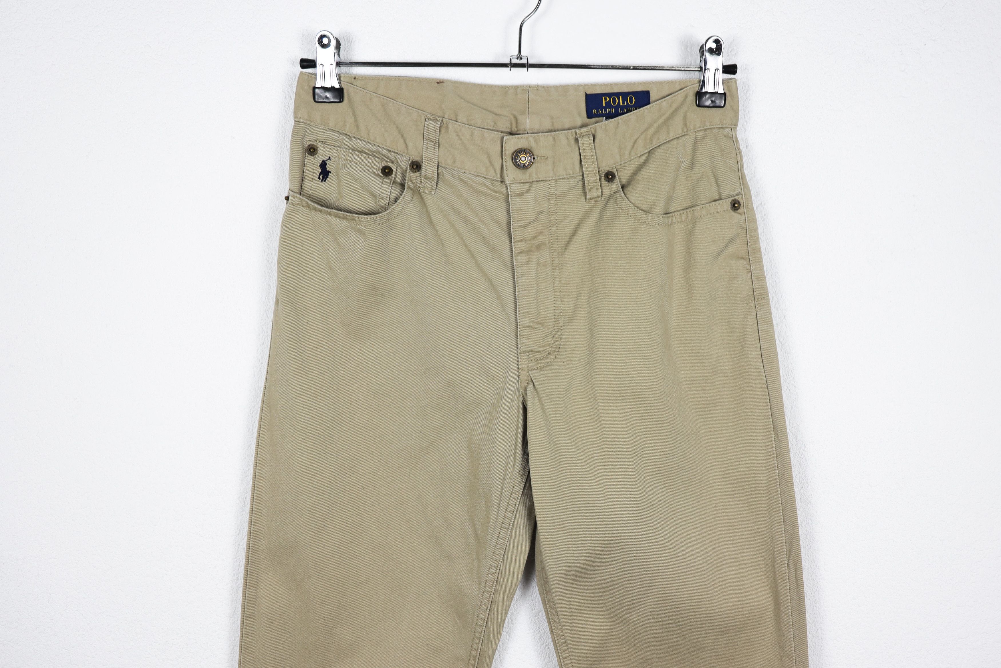 Polo Ralph Lauren Womens Polo Ralph Lauren Dungarees Beige Pants Size 28" / US 6 / IT 42 - 2 Thumbnail