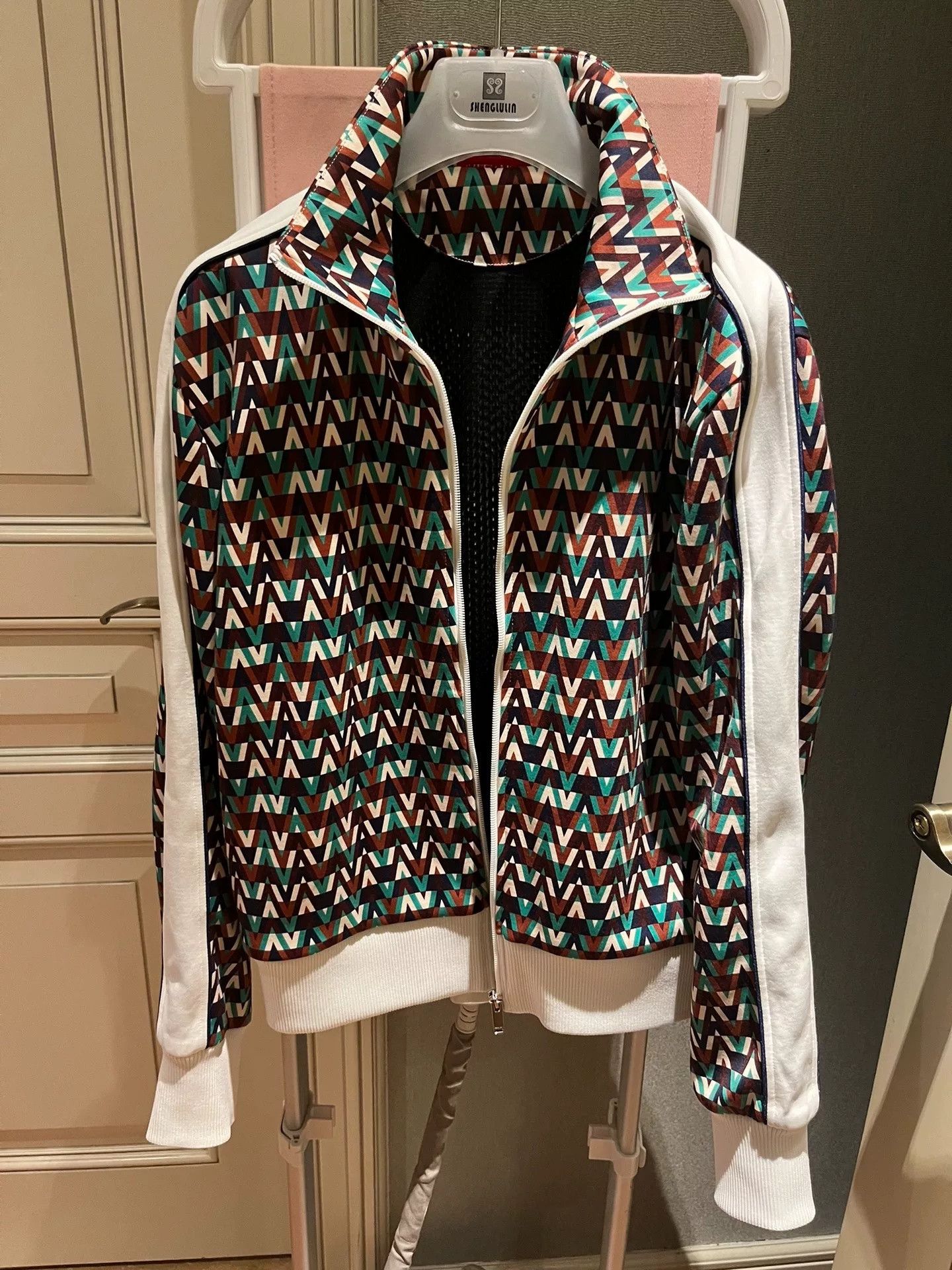Valentino Valentino Printed Stand Collar Sports Jacket Size US M / EU 48-50 / 2 - 3 Thumbnail