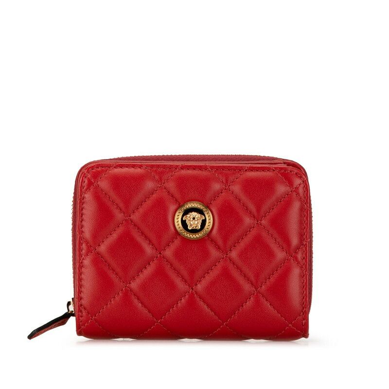 Versace Versace Versace Medusa Quilted Leather Bifold Wallet Leather Short Wallet in Great Condition Size ONE SIZE - 1 Thumbnail