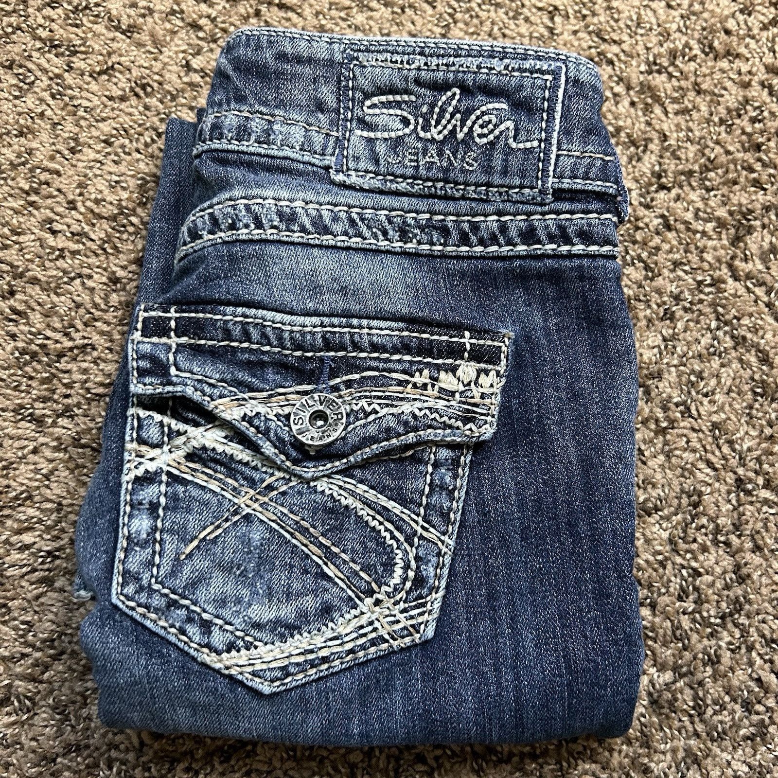 Silver Jeans Co. Silver Suki Surplus Capris Low-Rise Denim Jeans Size 26 Size 26" / US 2 / IT 38 - 8 Thumbnail