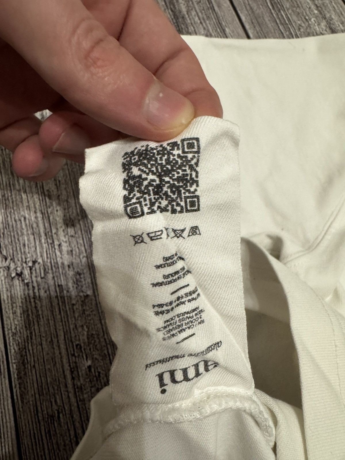 AMI AMI Paris Ami Paris White Logo T-Shirt Size US S / EU 44-46 / 1 - 4 Thumbnail