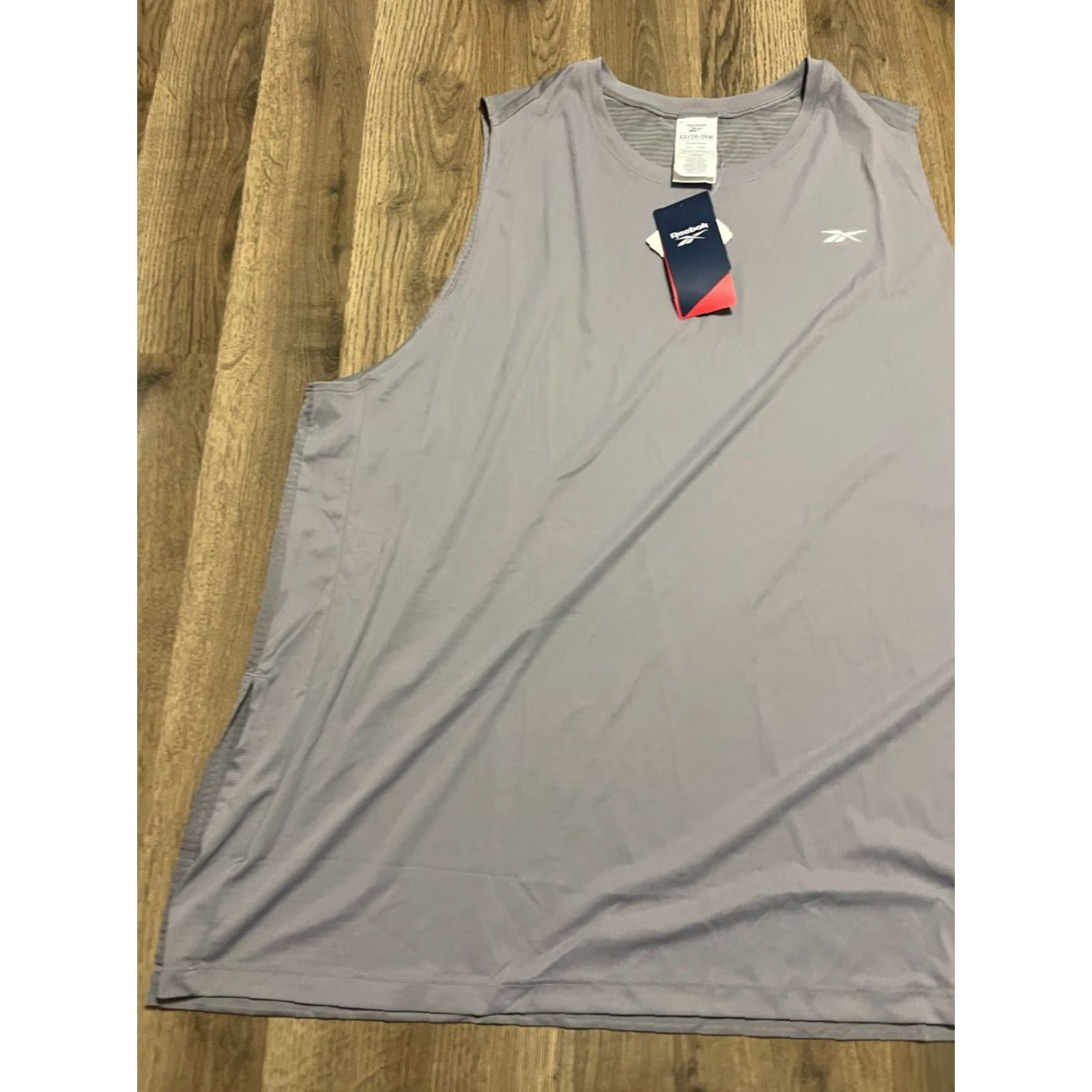 Reebok Reebok Tank Top, Women 4X, Gray, Speedwick, Sleeveless Size XXL / US 16-18 / IT 52-54 - 3 Thumbnail