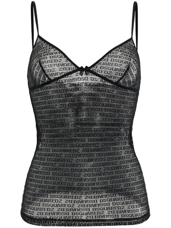 Dsquared2 DSQUARED2 Women Tops D8D805840 001 BLACK Size S / US 4 / IT 40 - 1 Thumbnail