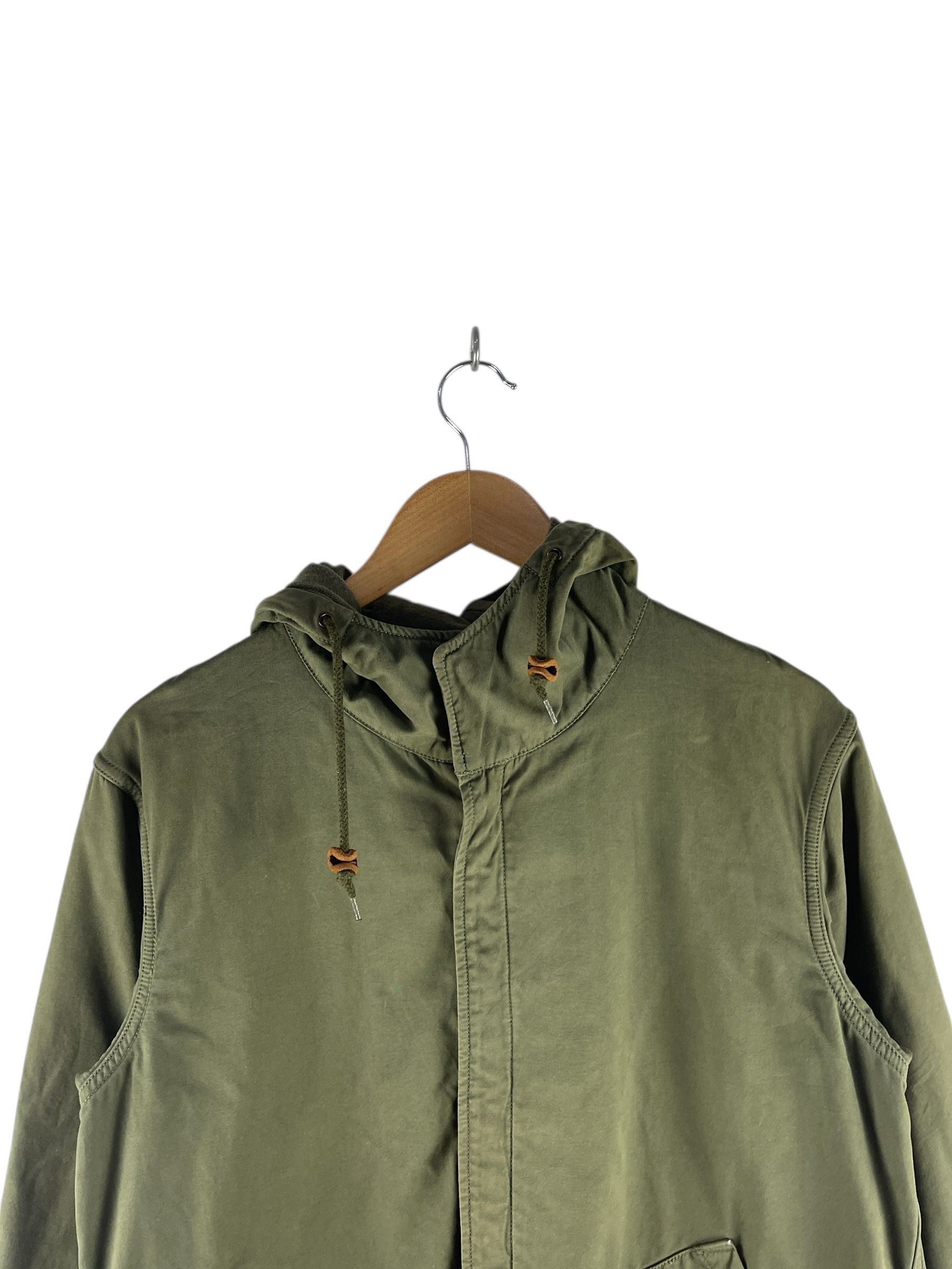 United Arrows United Arrows Green Hooded Jacket Olive Green Field Parka Size US M / EU 48-50 / 2 - 8 Thumbnail