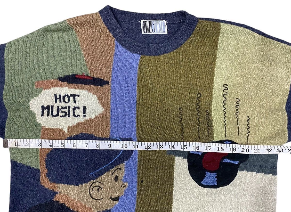 Vintage Rare MIMI SPIRIT Embroidery knitwear CrewNeck Size US L / EU 52-54 / 3 - 16 Thumbnail