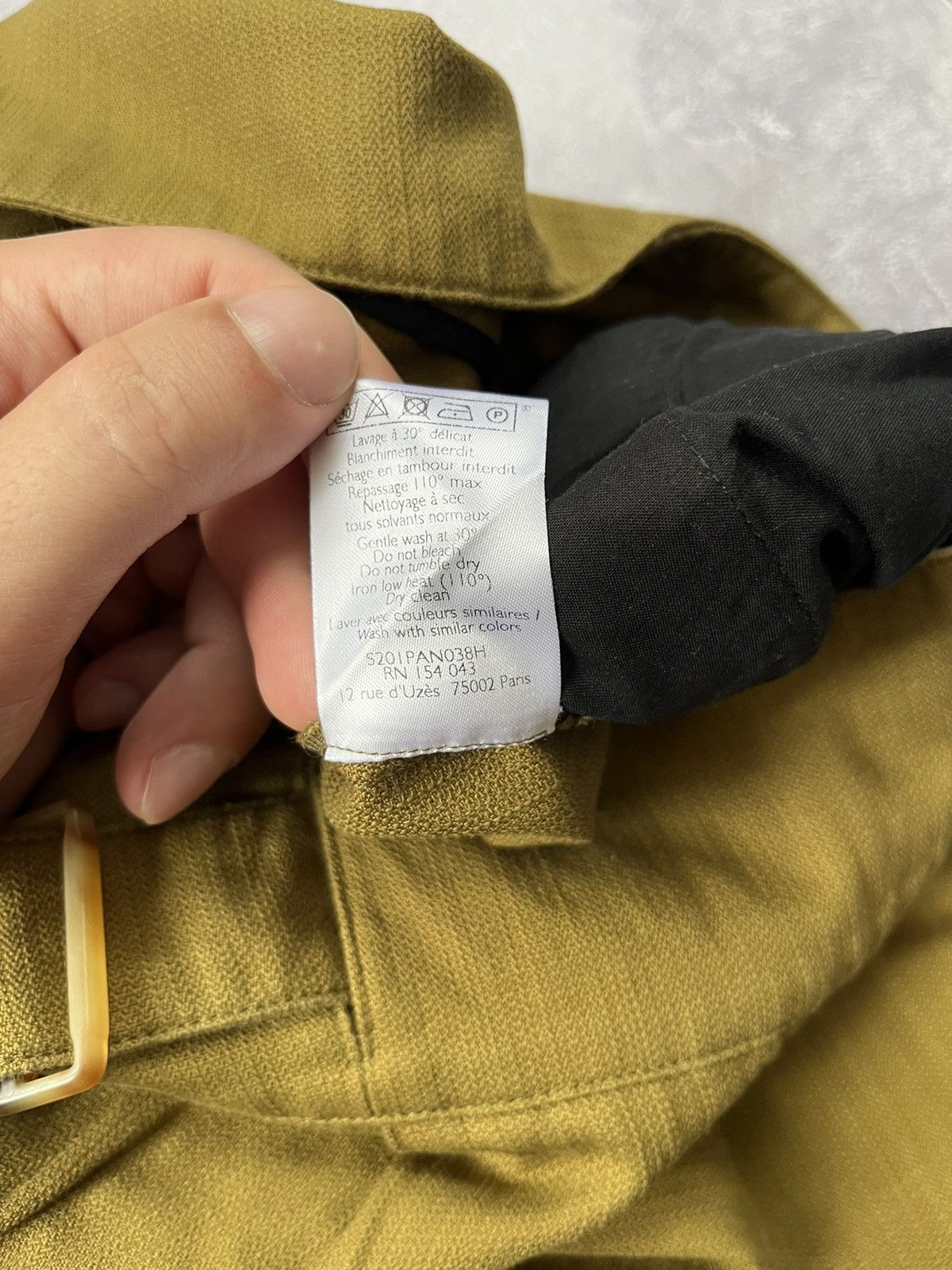 Sezane Sézane Cotton/Linen Belted Trousers Pants Size 36 Size 26" / US 2 / IT 38 - 8 Thumbnail