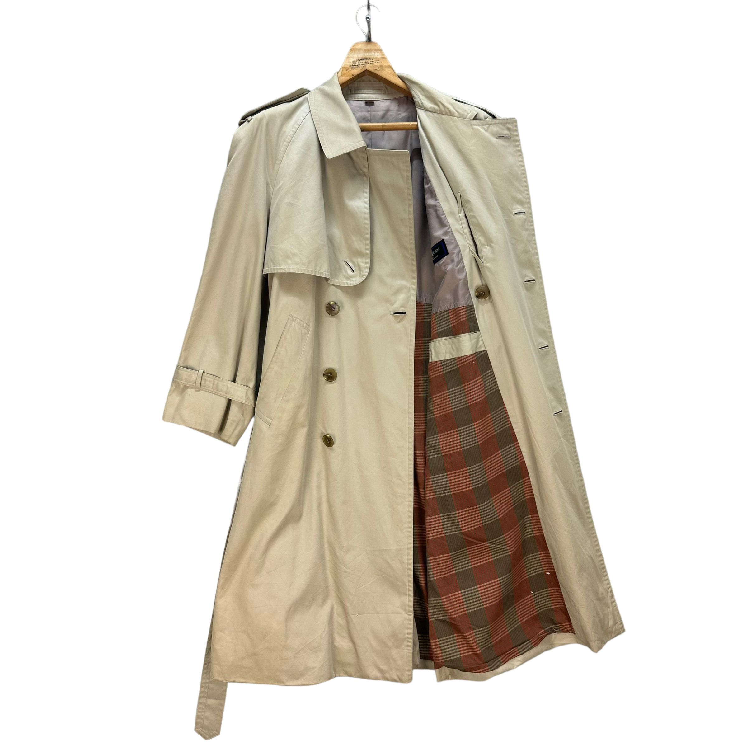 Yves Saint Laurent 90' YVES SAINT LAURENT DIFFUSION HOMME TRENCH COAT #8215-215 Size US L / EU 52-54 / 3 - 7 Thumbnail