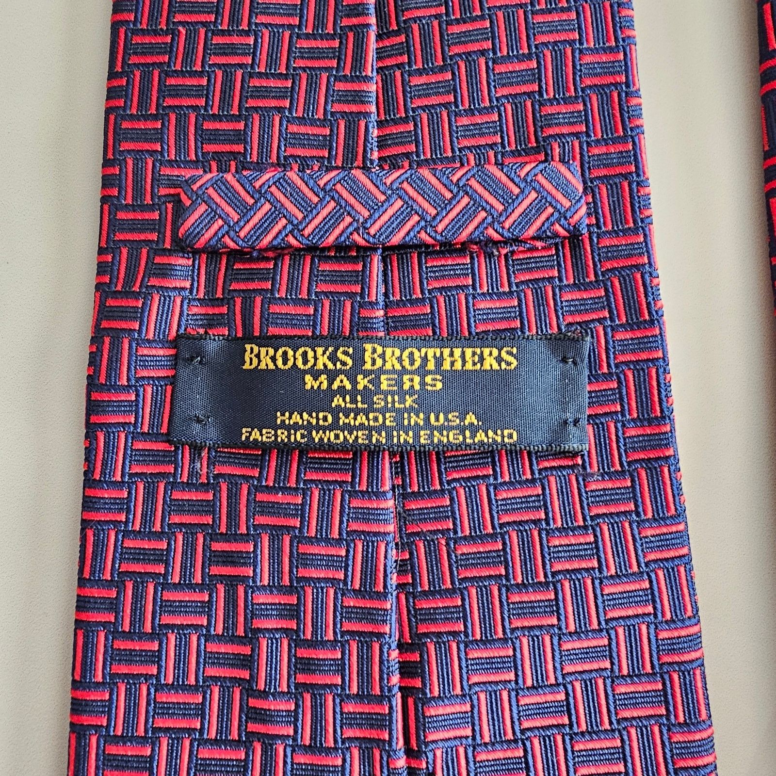 Brooks Brothers Brooks Brothers MAKERS USA 100% Silk Woven Necktie Tie 3.75" Size ONE SIZE - 5 Thumbnail