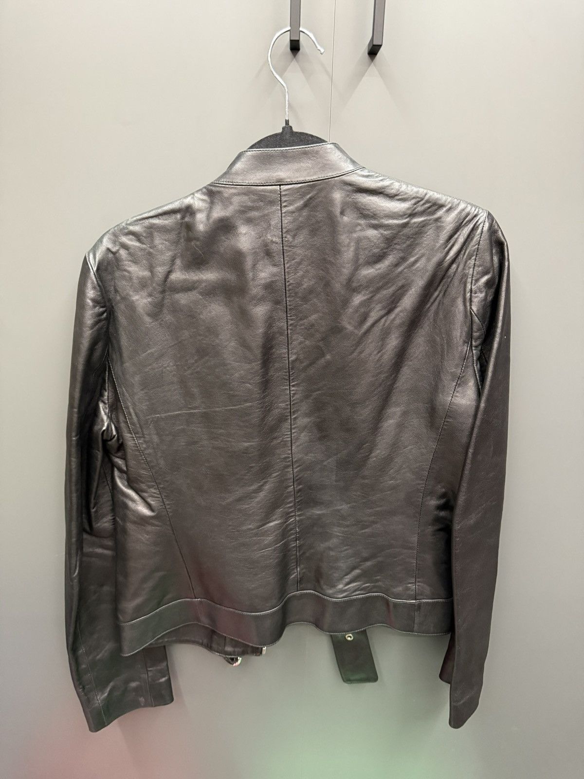Gucci Gucci Brown Leather Motorcycle Jacket Size 44 Size US S / EU 44-46 / 1 - 4 Thumbnail