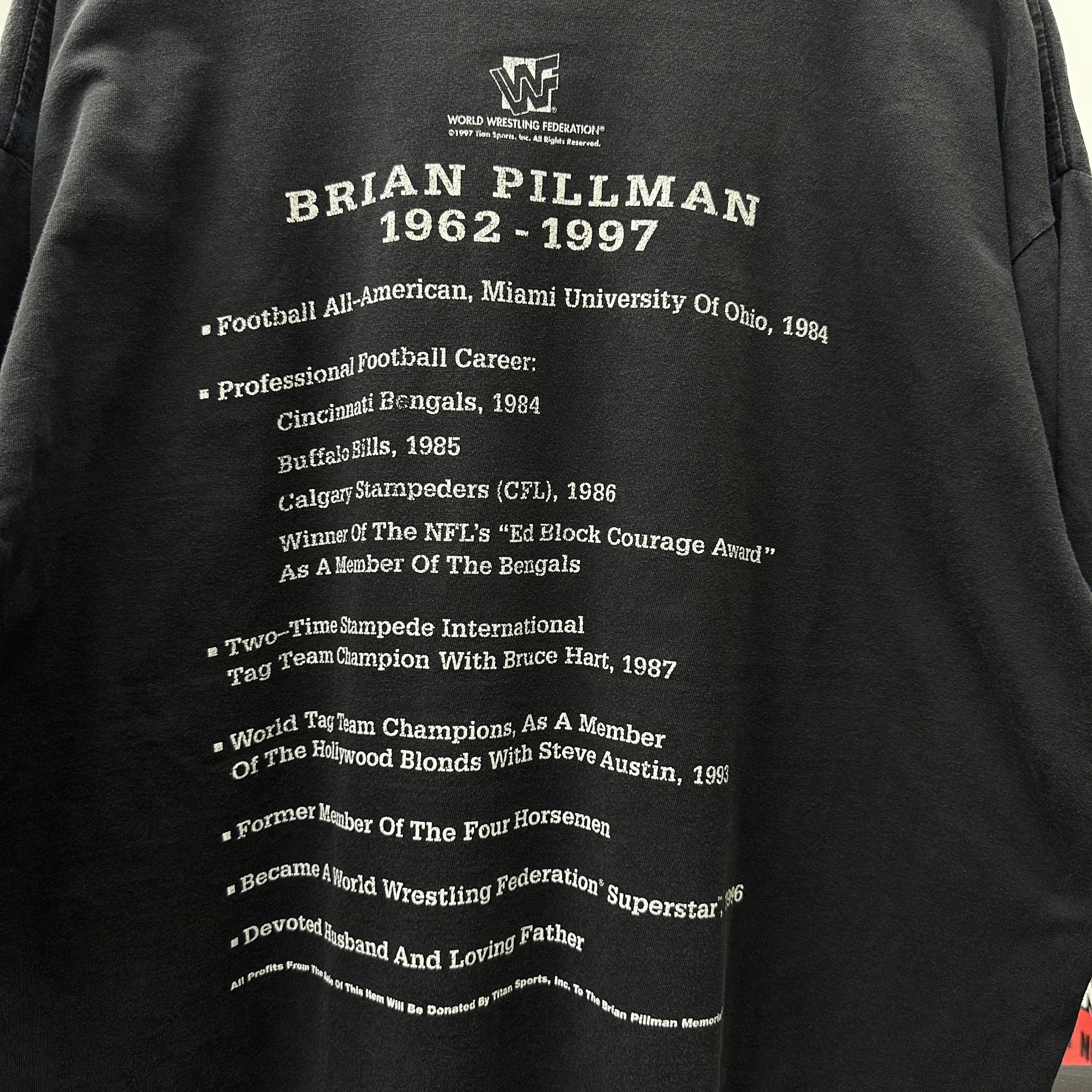 WWF Brian Pillman Memorial Shirt Vintage 1997 WWF Shirt Size US XXL / EU 58 / 5 - 5 Thumbnail