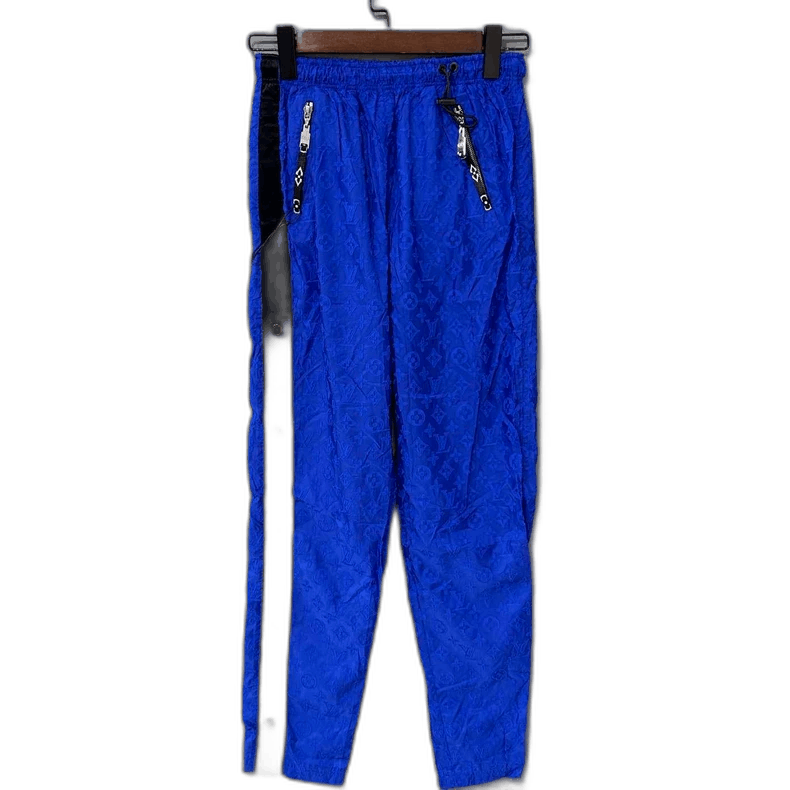 Louis Vuitton Blue Louis Vuitton Logo Print Trousers Size 36" / US 14 / IT 50 - 1 Thumbnail