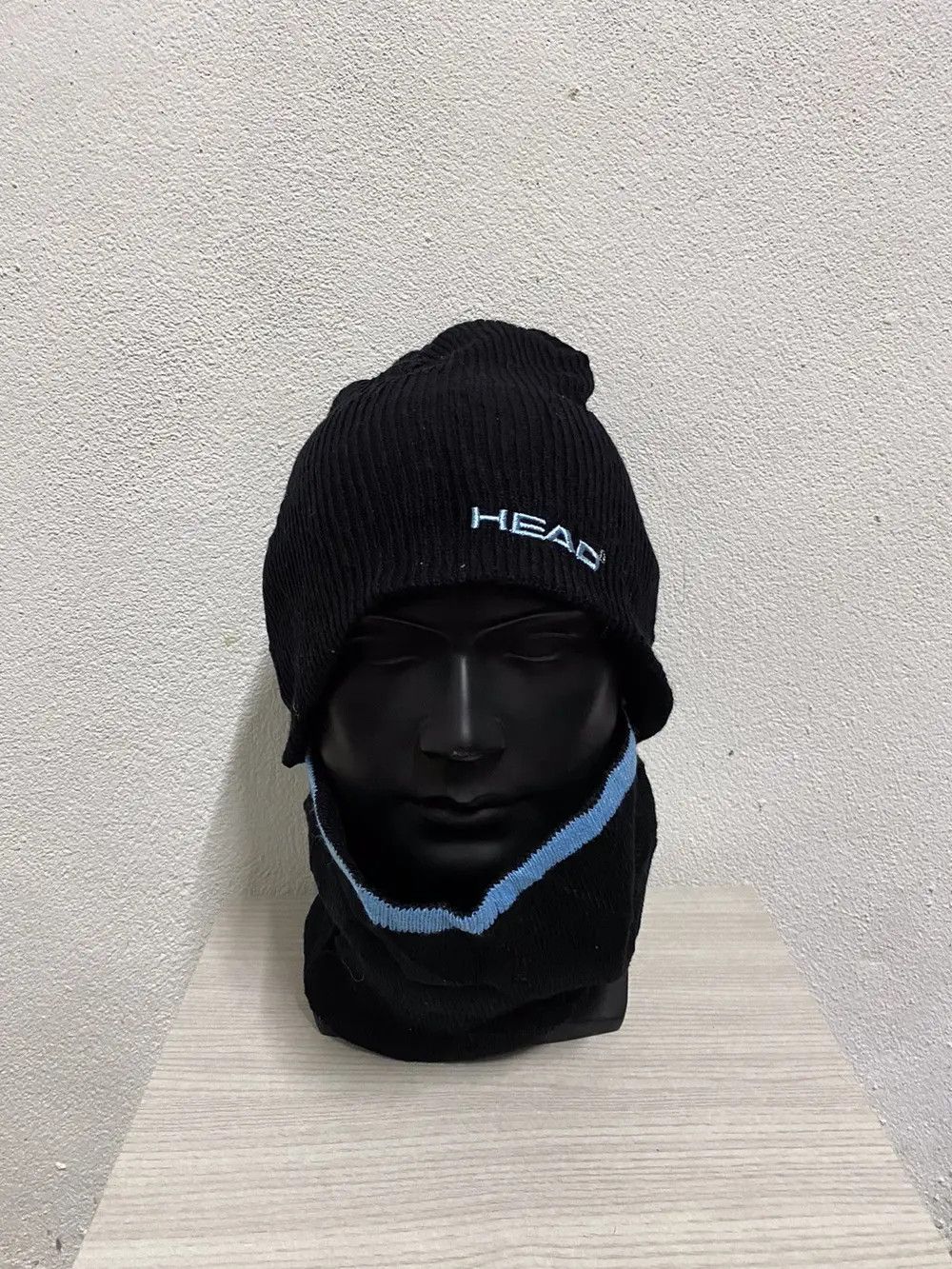 Japanese Brand × Vintage Vintage Head SpellOut Balaclava Beanie Hat Size ONE SIZE - 2 Thumbnail