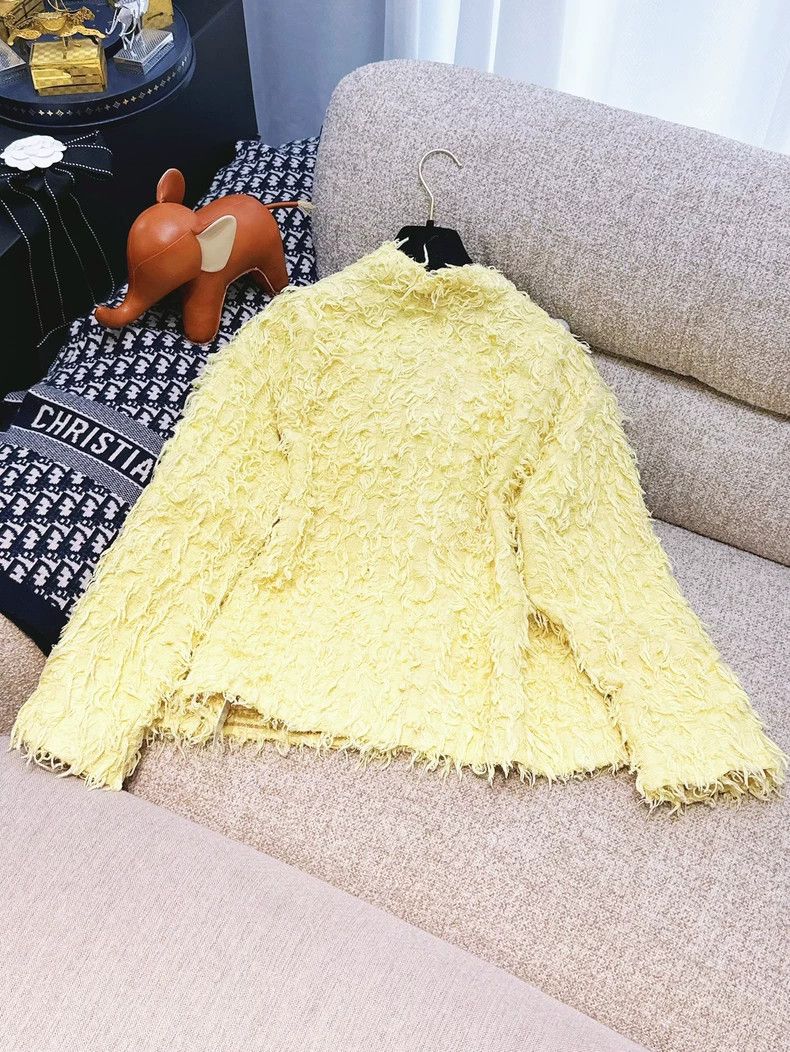 Chanel Chanel 21C chick yellow tassel metal buckle streamer long- Size L / US 10 / IT 46 - 2 Thumbnail