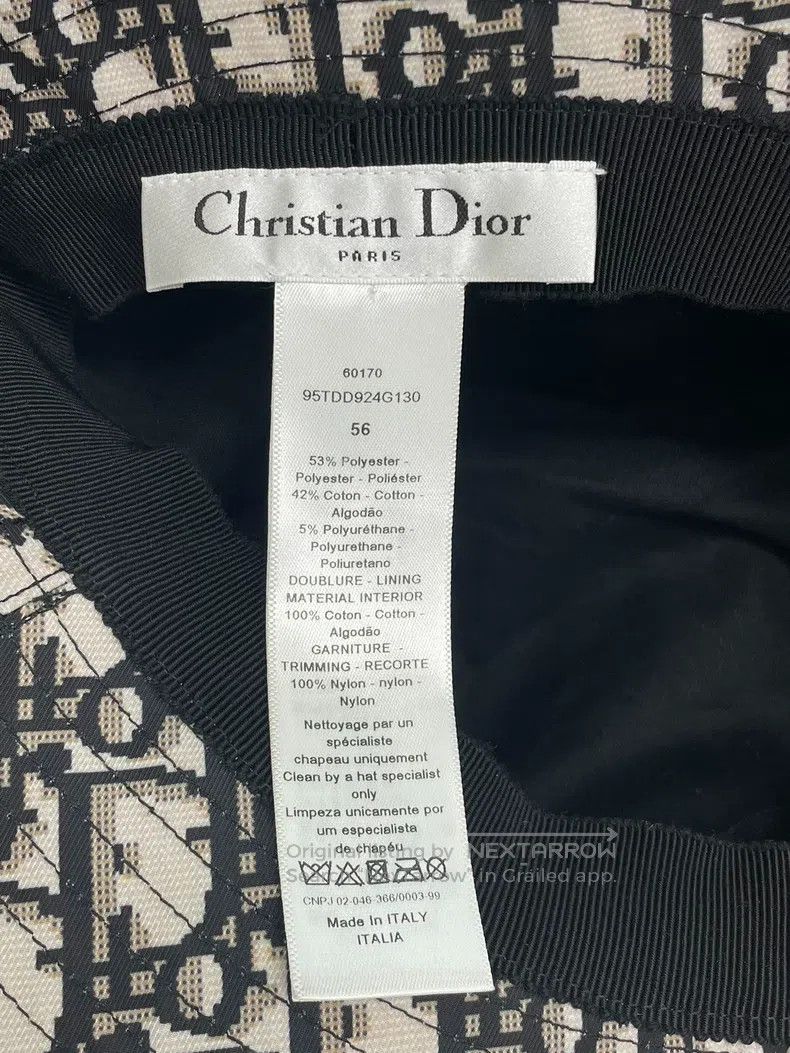 Dior Dior Size56 Black lace stitching fisherman's hat Size ONE SIZE - 4 Thumbnail