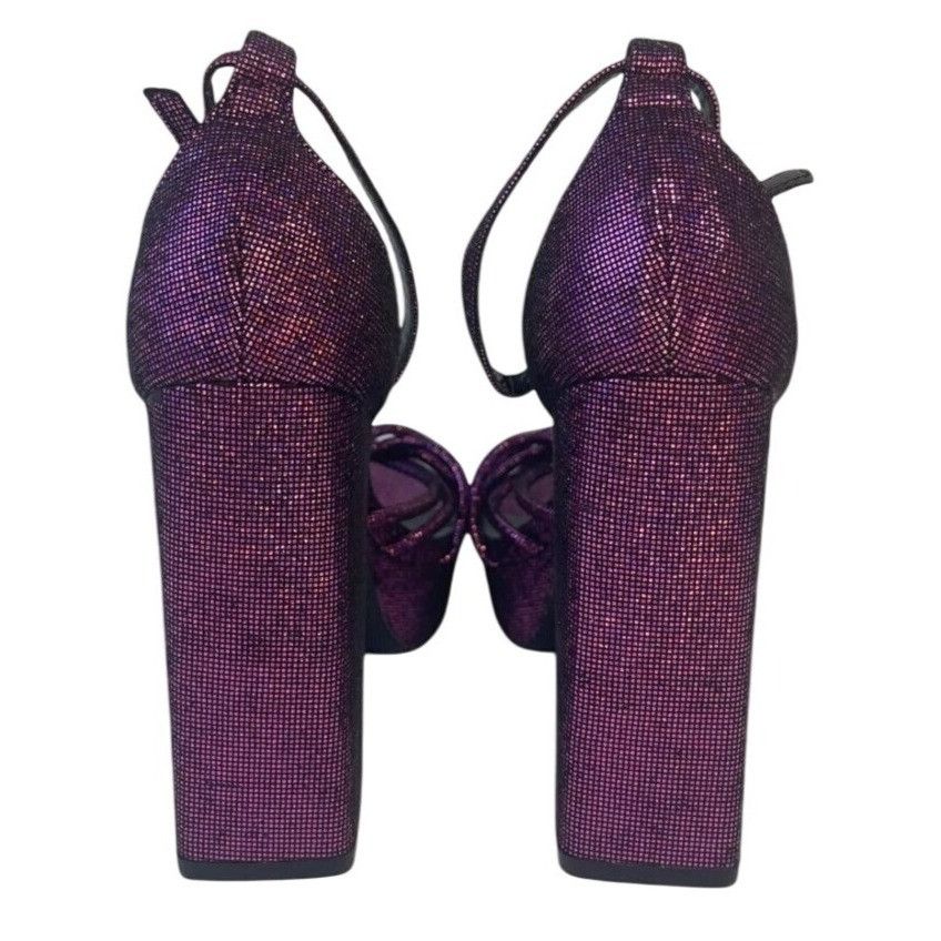 Other SO ME / Disco / Purple Metallic / Platform / High Heels Wit Size US 8.5 / IT 38.5 - 4 Thumbnail