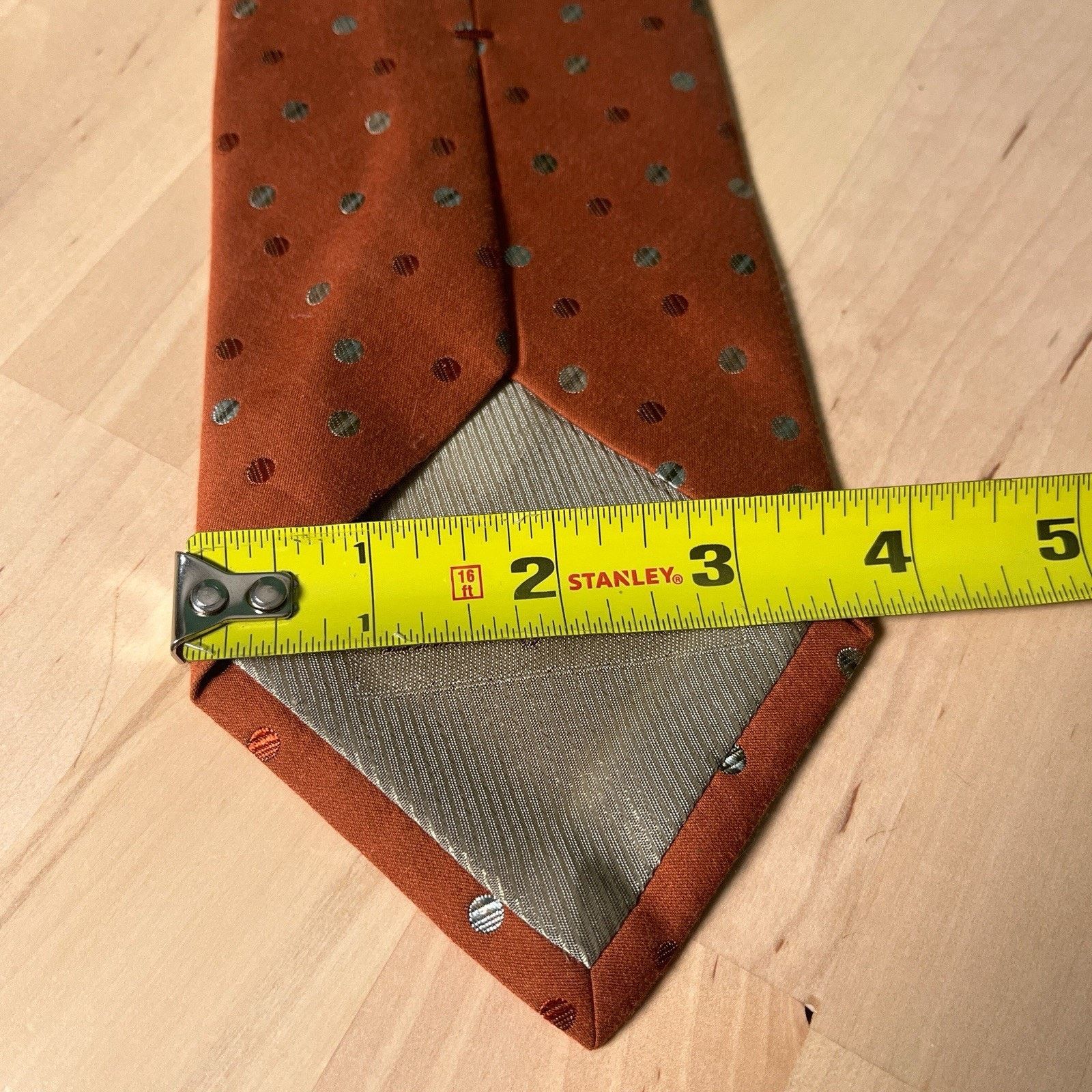 Ermenegildo Zegna Ermenegildo Zegna Necktie Silk Cotton Blend Italy Polka Dot Size ONE SIZE - 4 Thumbnail