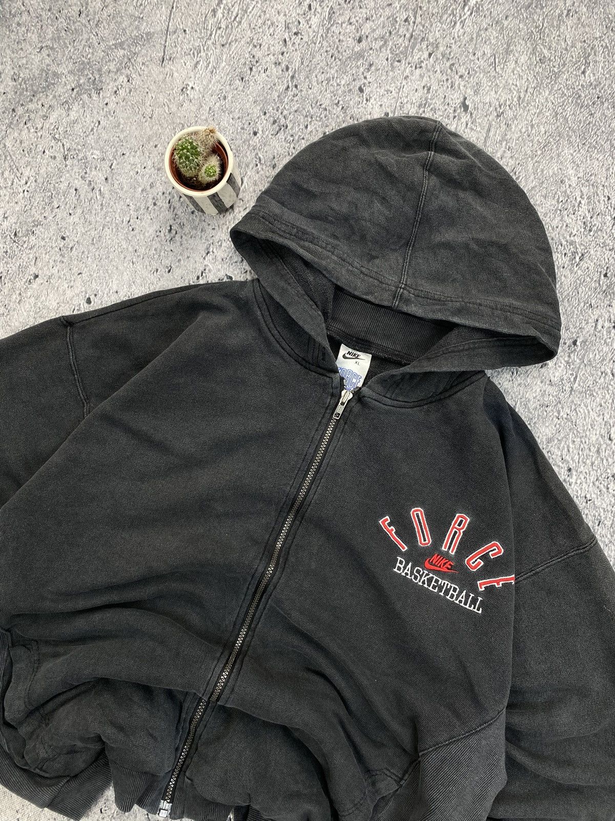 Nike × Vintage Vintage Hoodie Nike Force Basketball uda Size US XL / EU 56 / 4 - 3 Thumbnail