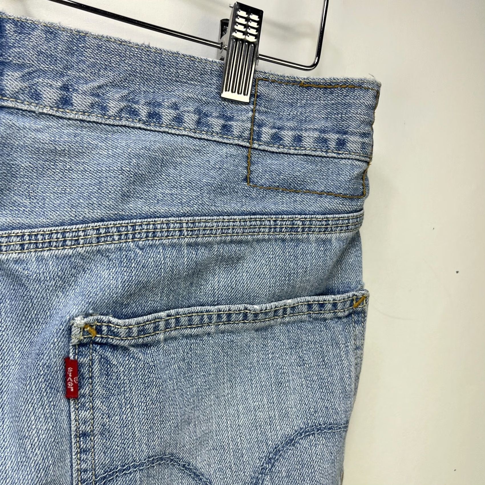 Levi's VINTAGE Levi's Light Wash Loose Carpenter Denim Jean Shorts 32 Mens 90s Hip Hop Movie Size US 32 / EU 48 - 3 Thumbnail