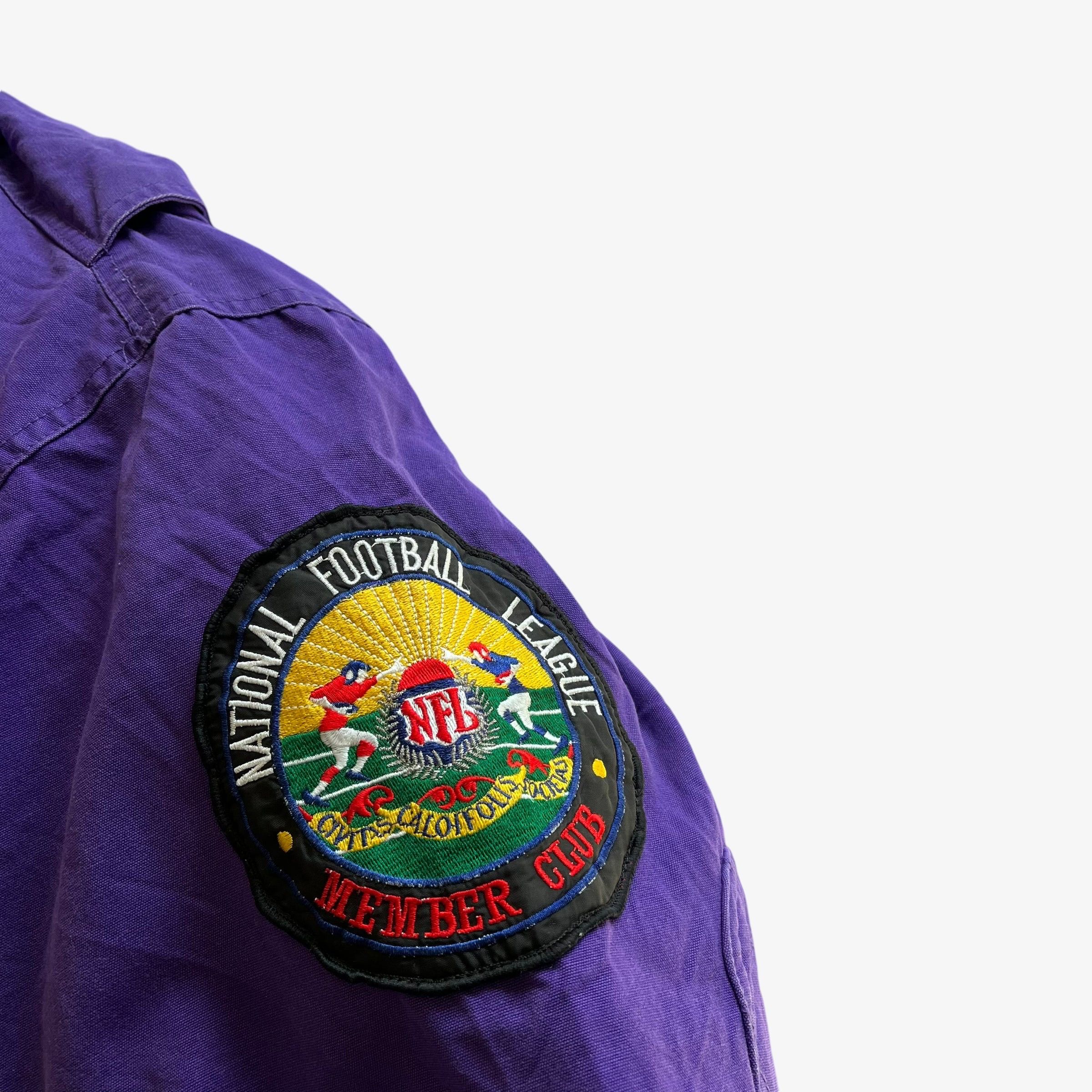 NFL Vintage 90s Minnesota Vikings NFL Members Club Stadium Coat Size US XL / EU 56 / 4 - 3 Thumbnail