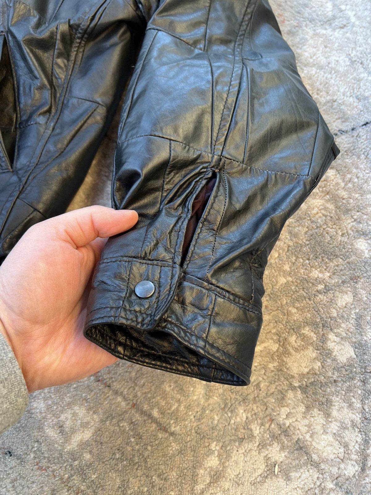 Vintage Vintage Leather Jacket Size US L / EU 52-54 / 3 - 3 Thumbnail