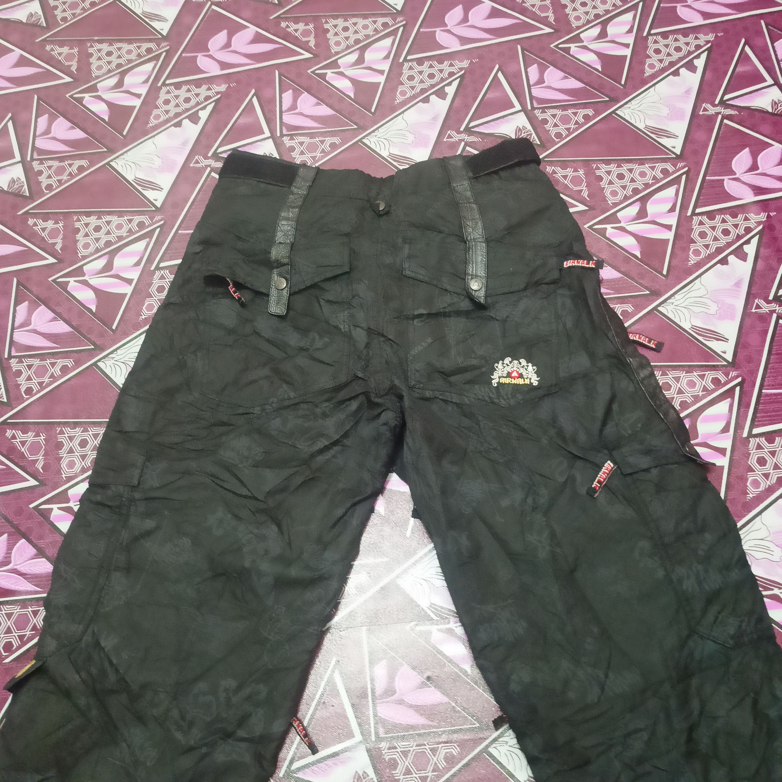 Airwalk Airwalk Multipocket Nylon Baggy Double Layer Ski Pants Size US 31 - 20 Thumbnail