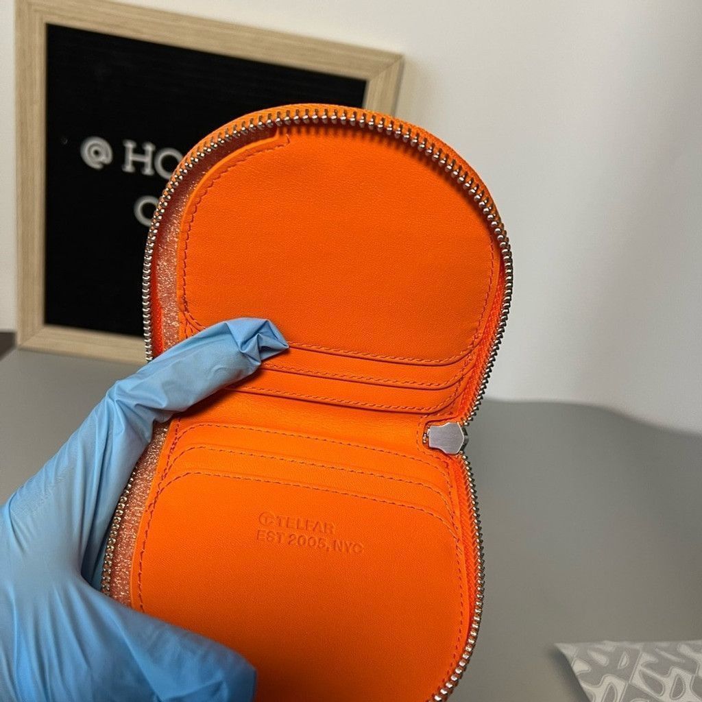 Telfar Orange Telfar Wallet Size ONE SIZE - 7 Thumbnail