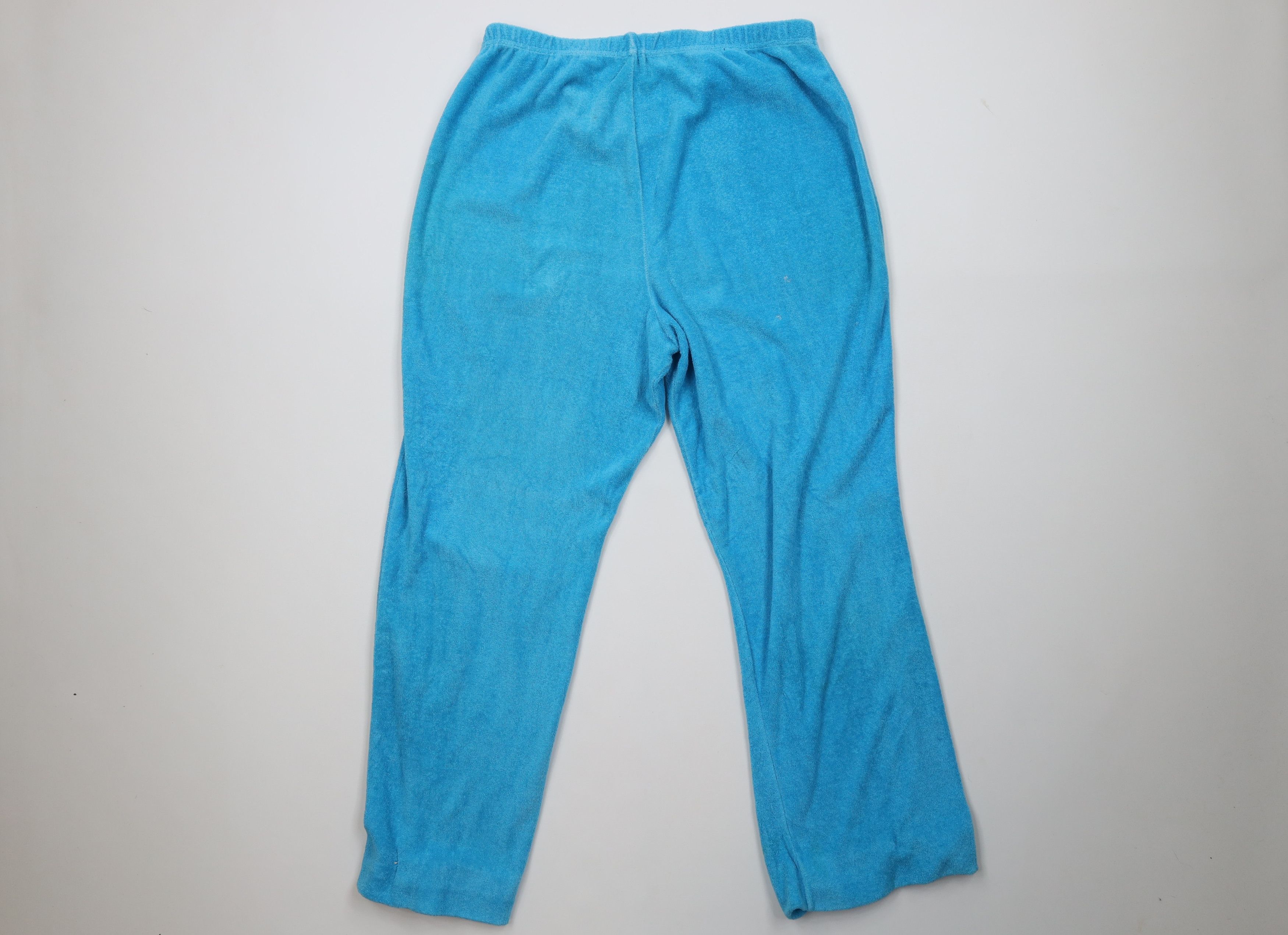 Vintage Vintage 70s Streetwear Terry Cloth Wide Leg Pants Blue USA Size 38" / US 16 / IT 52 - 11 Thumbnail