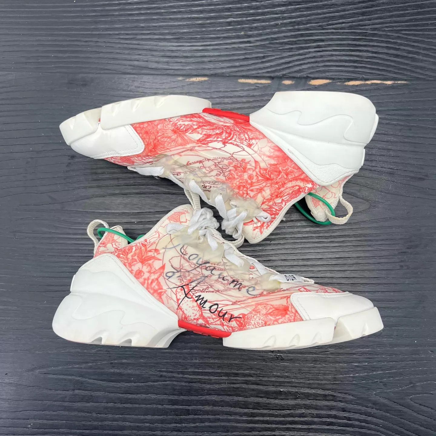 Dior DIOR D-Connect Red & White Size 39 Boxed New Size US 8.5 / IT 38.5 - 3 Thumbnail