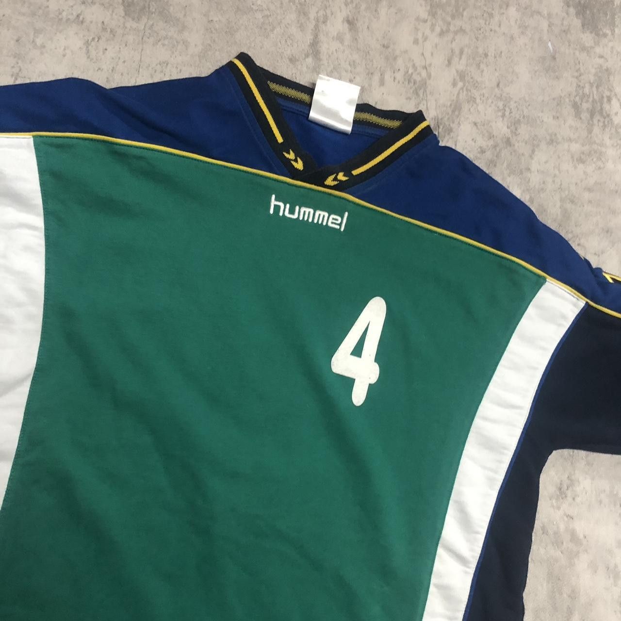Hummel Hummel green and blue football shirt #footballshirt Size US S / EU 44-46 / 1 - 2 Thumbnail