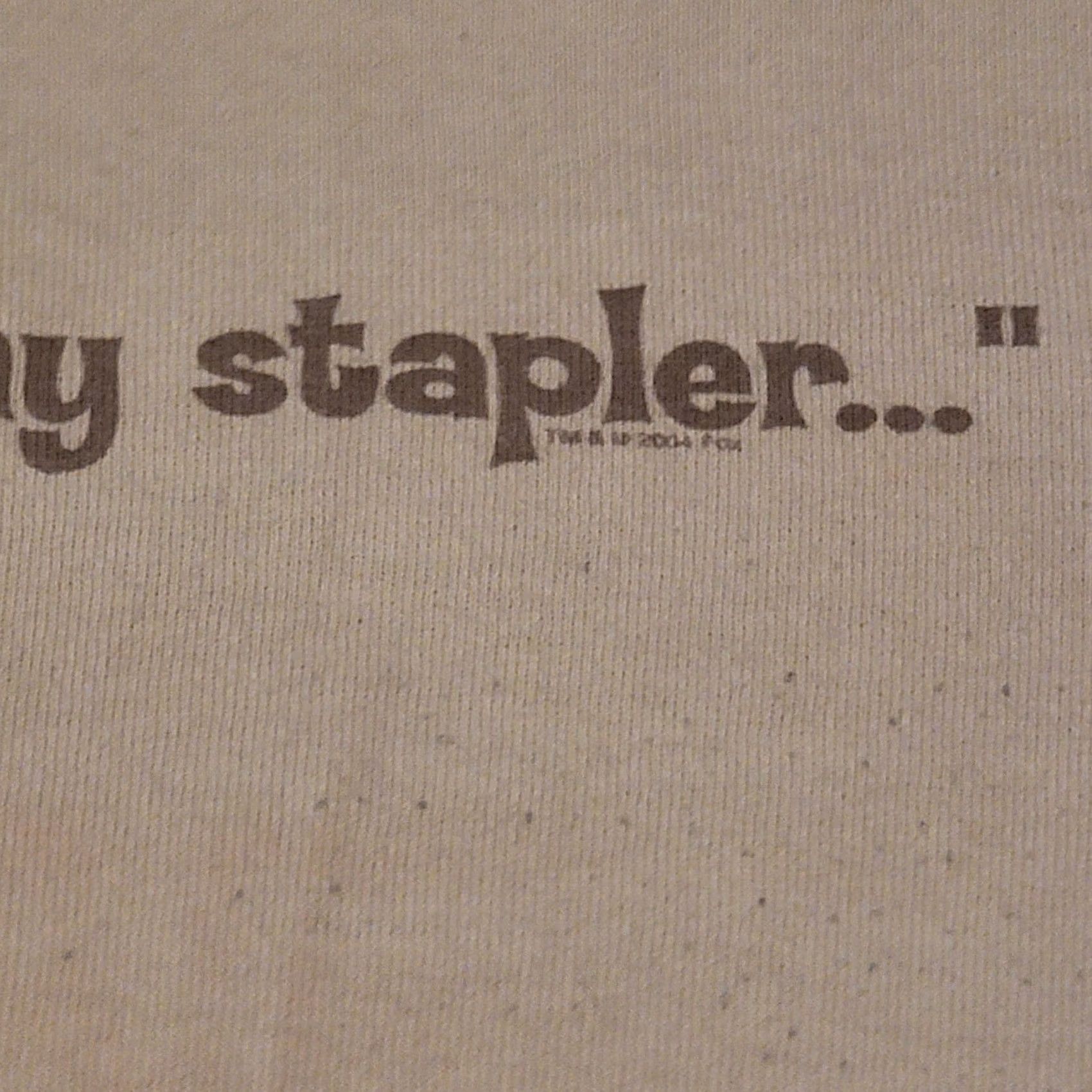 Vintage VINTAGE T-SHIRT 2004 OFFICE SPACE PROMO XL Beige Cotton Short Sleeve Crew Neck Men XL Tennessee River Shirt Size US XL / EU 56 / 4 - 2 Thumbnail