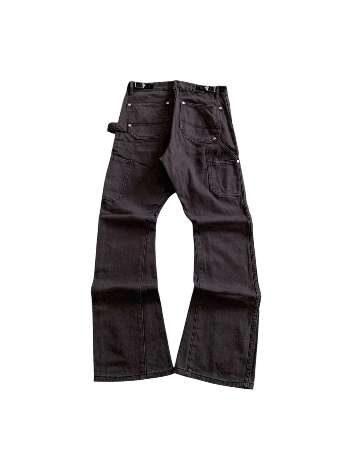 Vuja De Vuja De Carpenter Double Knee Flared Brown Denim Size US 28 / EU 44 - 10 Thumbnail