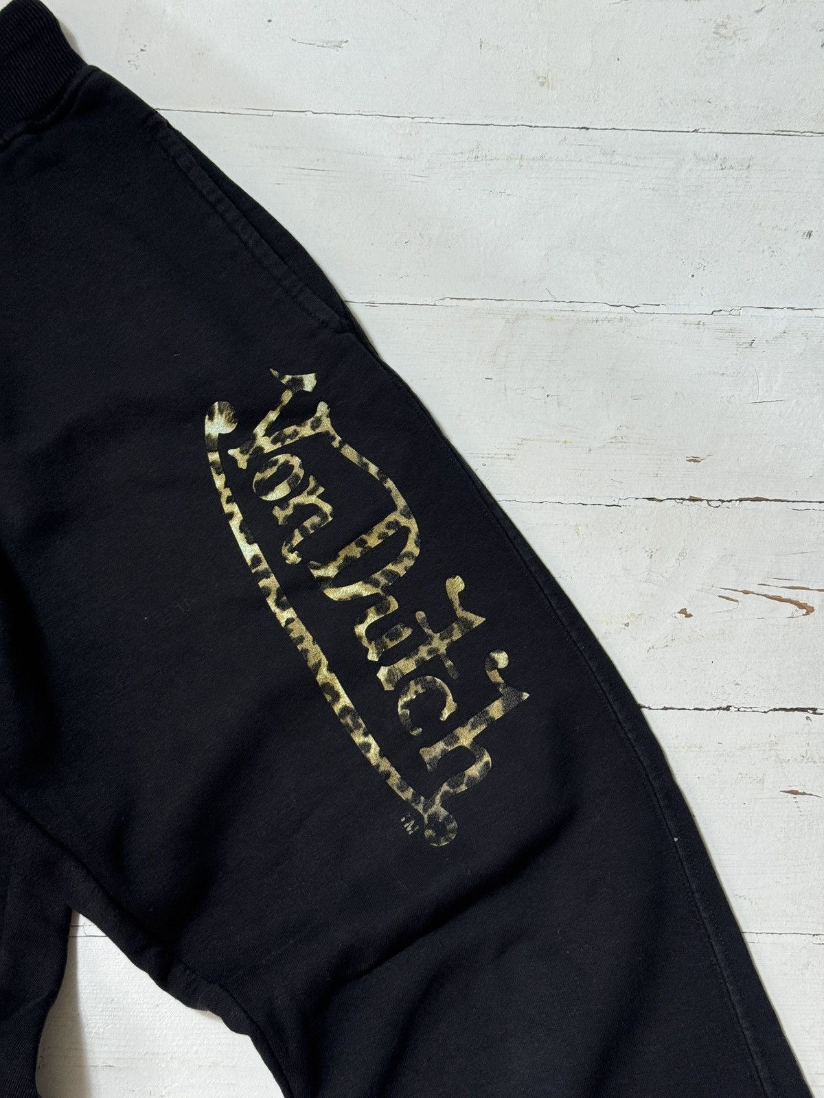 Von Dutch VINTAGE VON DUTCH LEOPARD LOGO Y2K SWEATPANTS Size 32" / US 10 / IT 46 - 2 Thumbnail