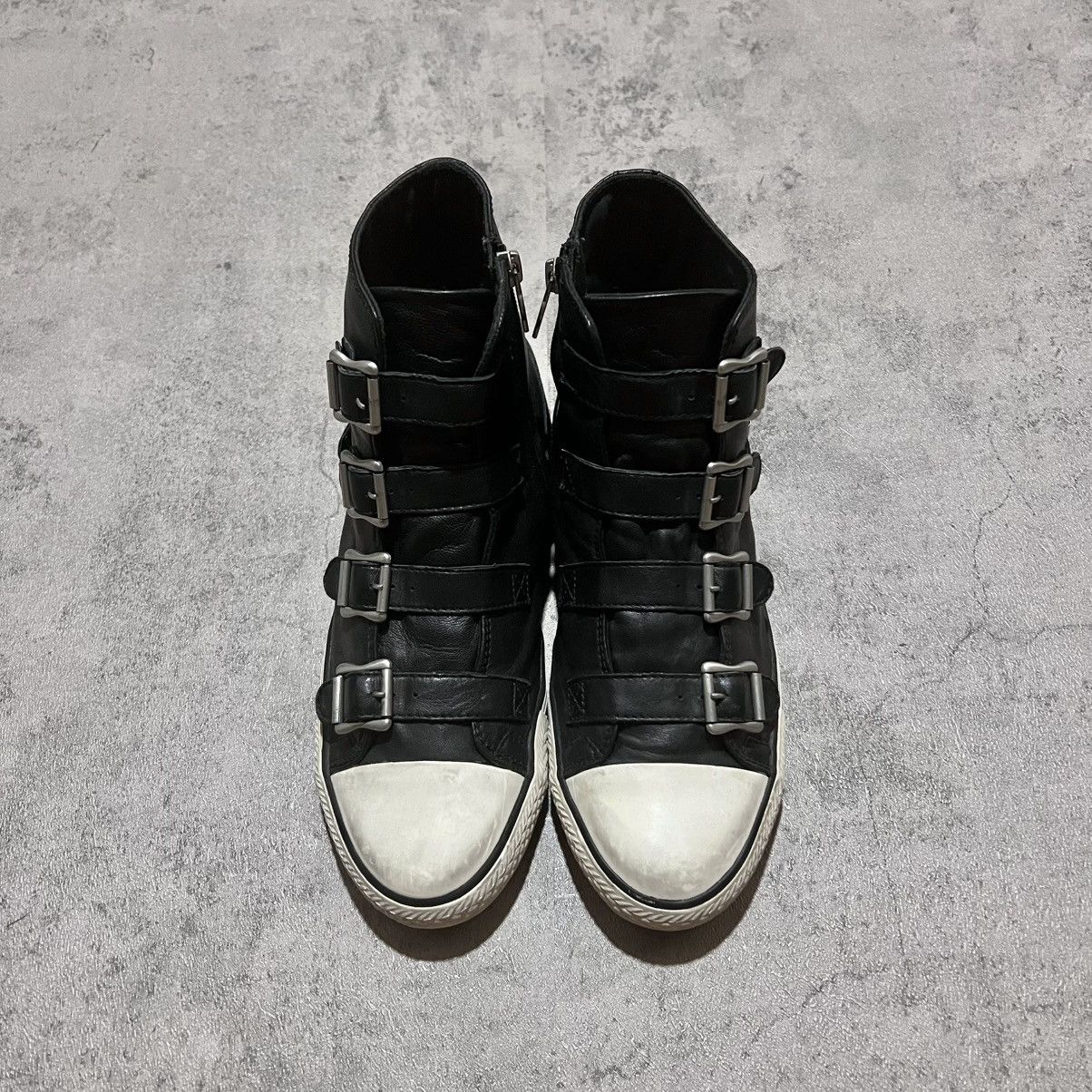 ASH Ash Vincent Strap Leather Hedi Slimane Indie Sleaze Punk Size US 8 / EU 41 - 4 Thumbnail