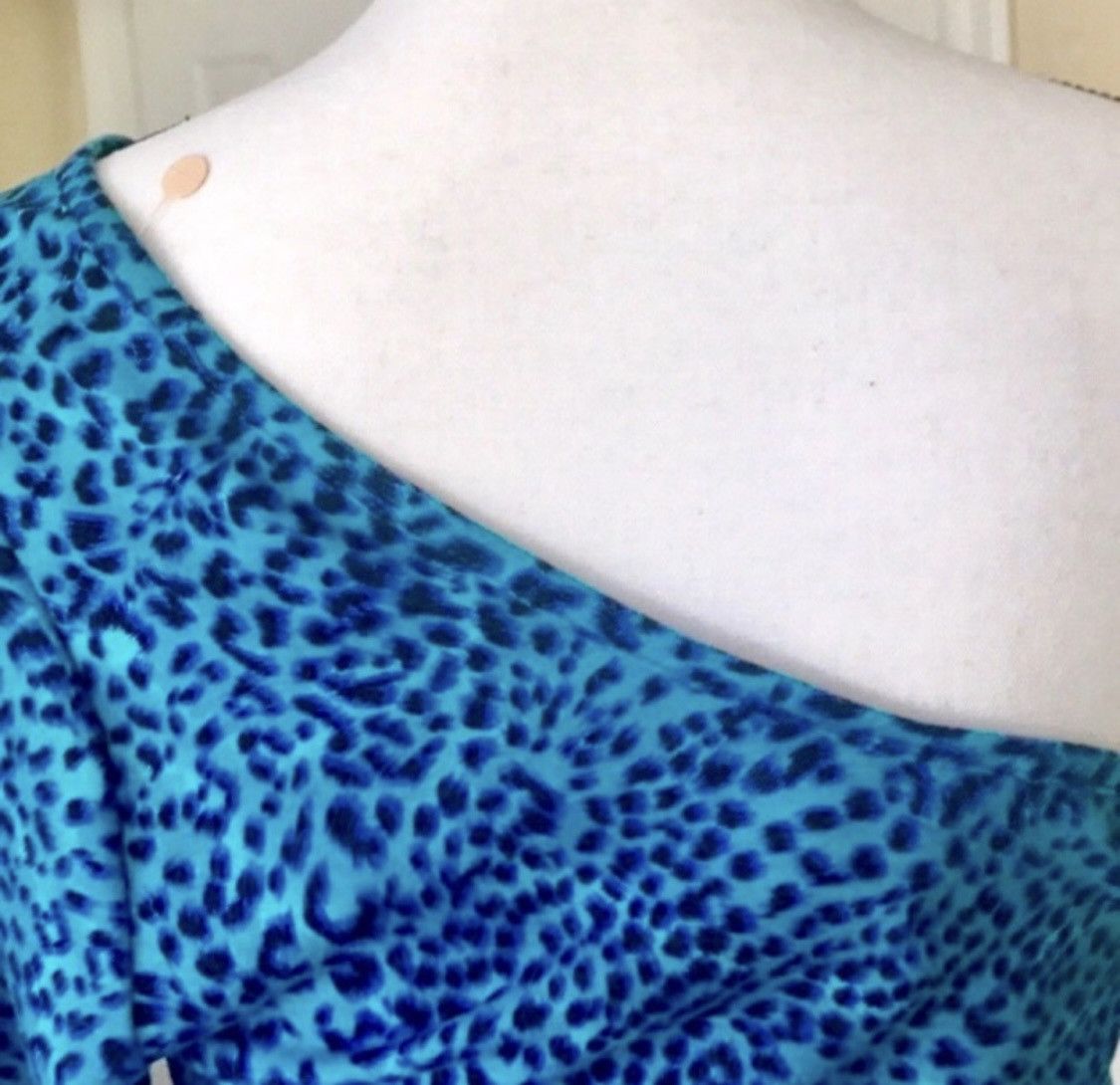Other URBAN ROSE ONE SLEEVE LEOPARD ANIMAL PRINT TUNIC TOP Size L / US 10 / IT 46 - 10 Thumbnail