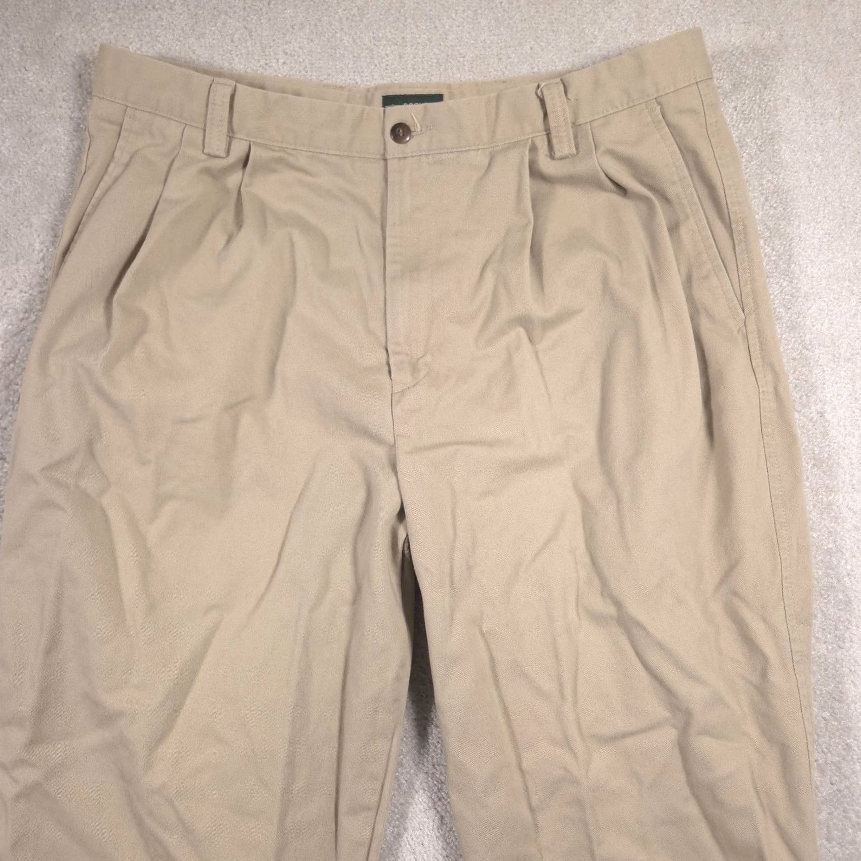 Dockers VINTAGE Dockers Recode Khakis Pants Mens 38x34 Beige Pleated Front Straight Leg Chino Size US 38 / EU 54 - 3 Thumbnail
