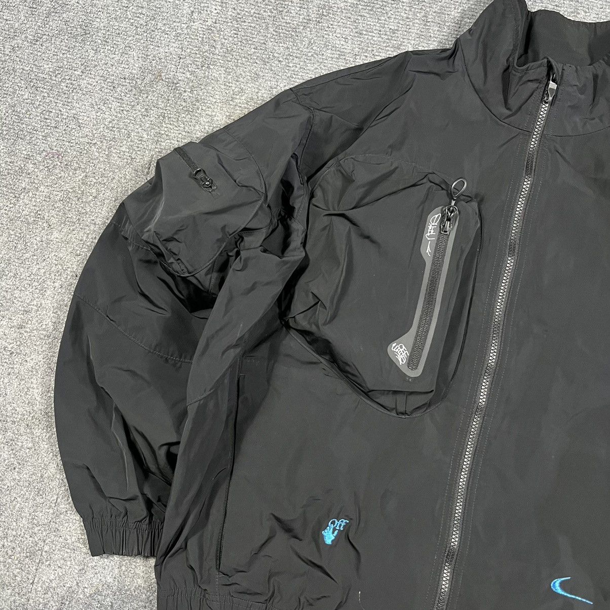Nike × Off-White × Virgil Abloh OFF-WHITE NIKE 003 TRACKSUIT JACKET BLACK VIRGIL Size US L / EU 52-54 / 3 - 4 Thumbnail
