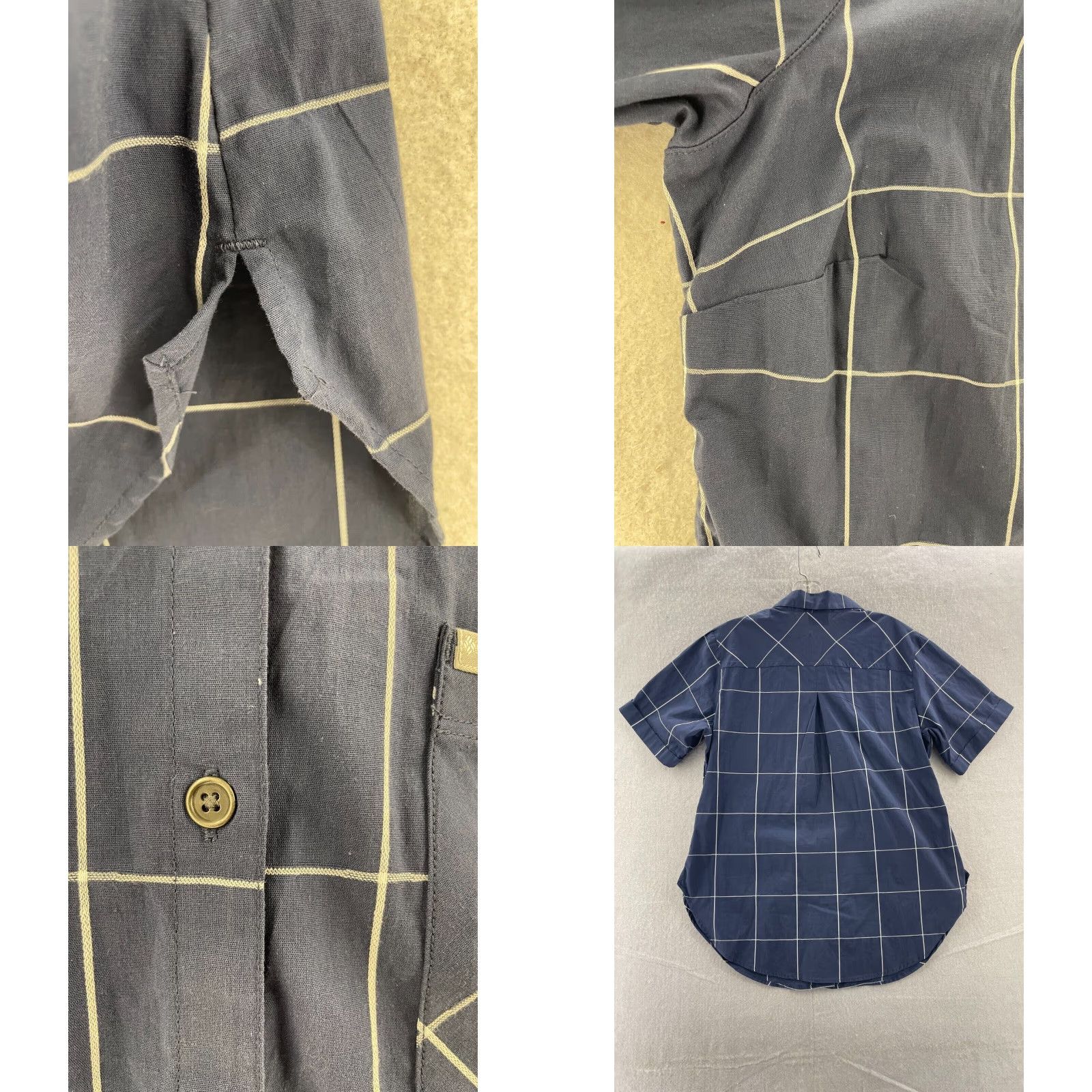 Vintage Columbia Shirt Mens Large Blue White Check Short Sleeve Button up Pocket Size US L / EU 52-54 / 3 - 8 Thumbnail
