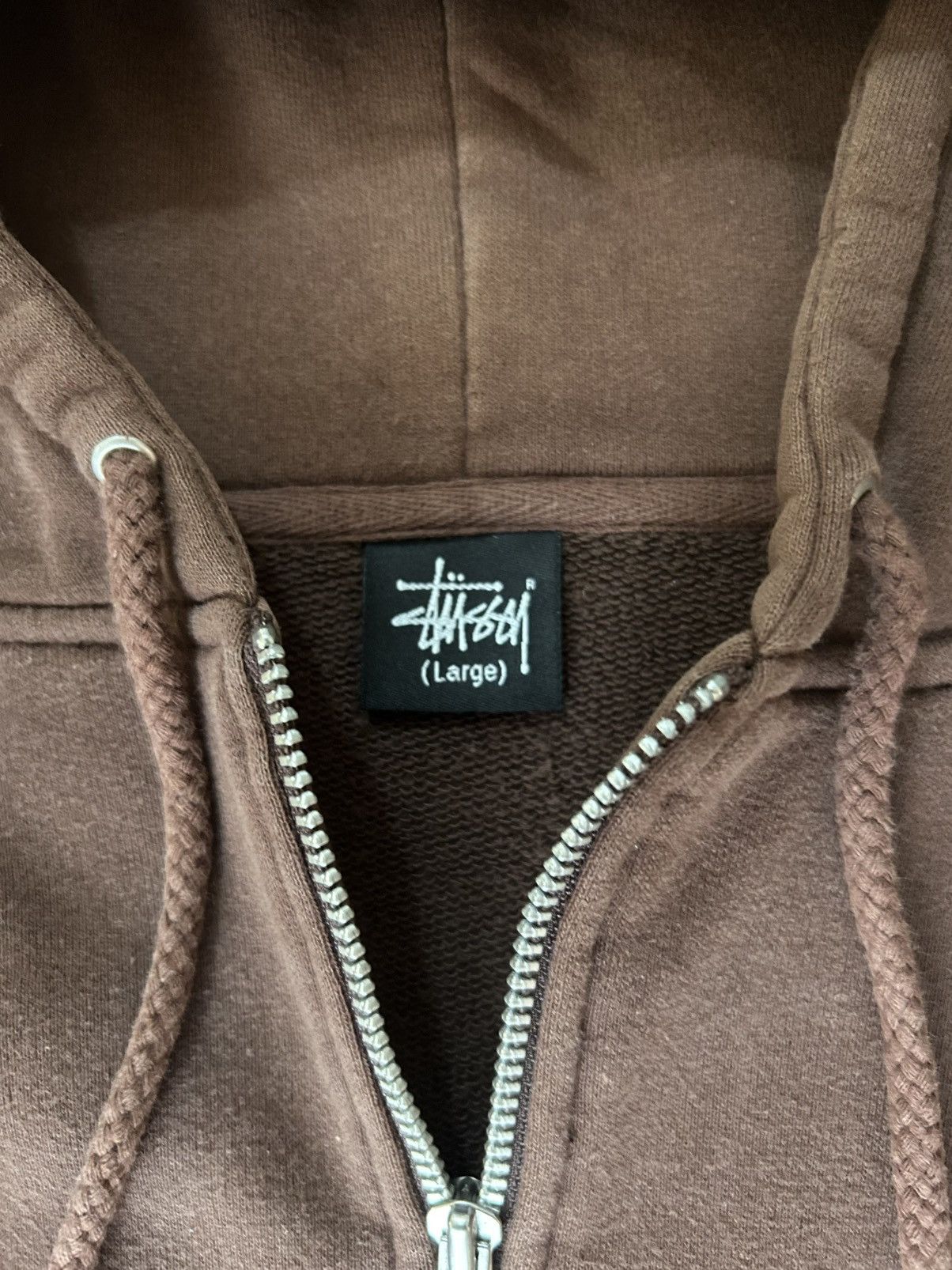 Stussy 2006 Stussy x Leilow Centre Brown Hoodie Size US L / EU 52-54 / 3 - 6 Thumbnail