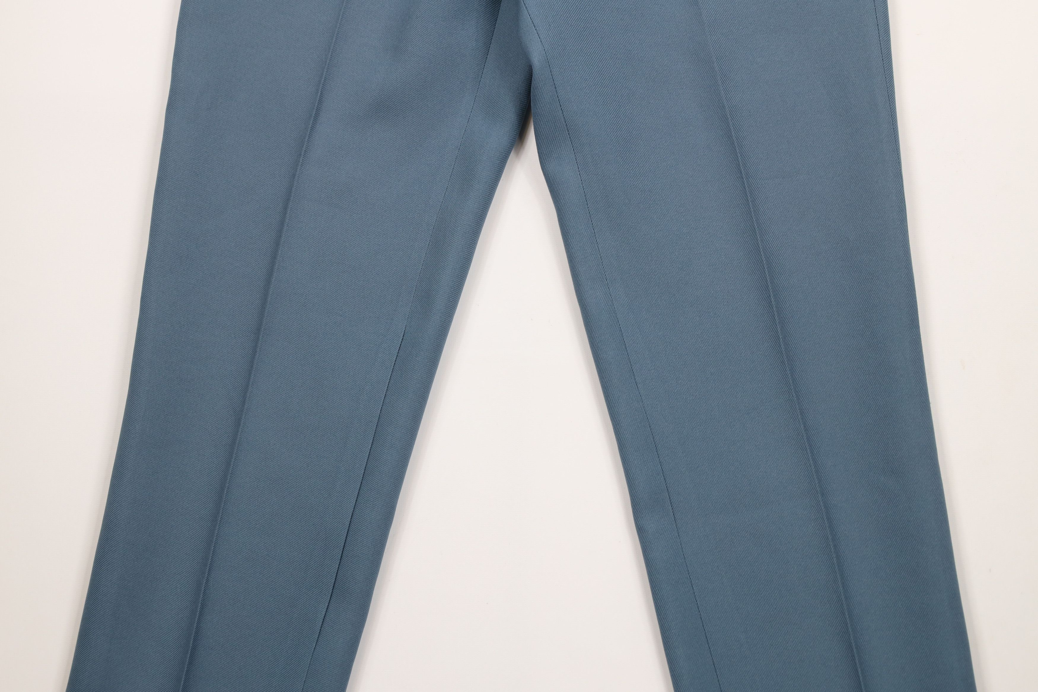 Vintage Vintage 70s Streetwear Leg Chino Pants Blue Polyester USA Size US 32 / EU 48 - 3 Thumbnail