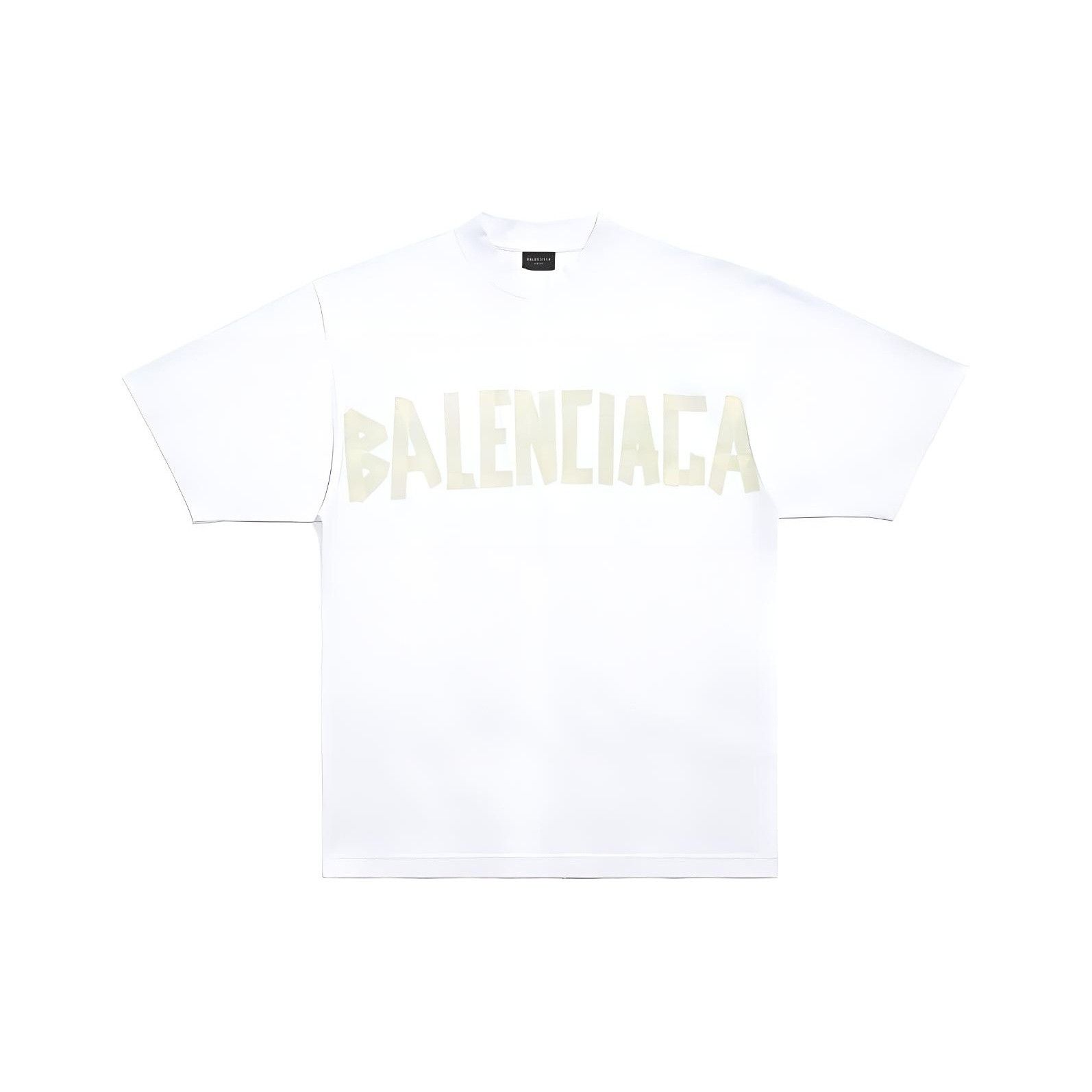 Balenciaga Balenciaga Tape Logo T-Shirt Size S Size US S / EU 44-46 / 1 - 1 Thumbnail