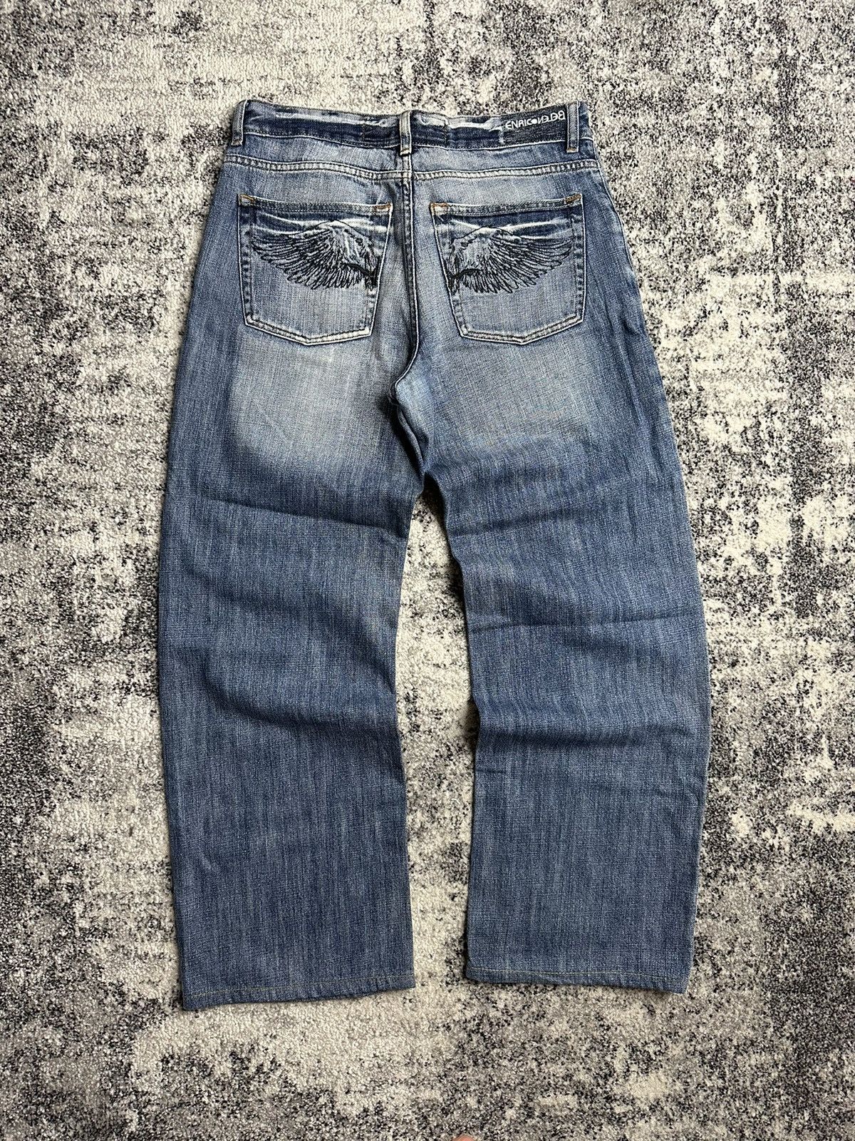 Vintage Enriconejeb Denim Vintage StreetWear Rare Y2K Avant Gard Size US 33 - 1 Thumbnail