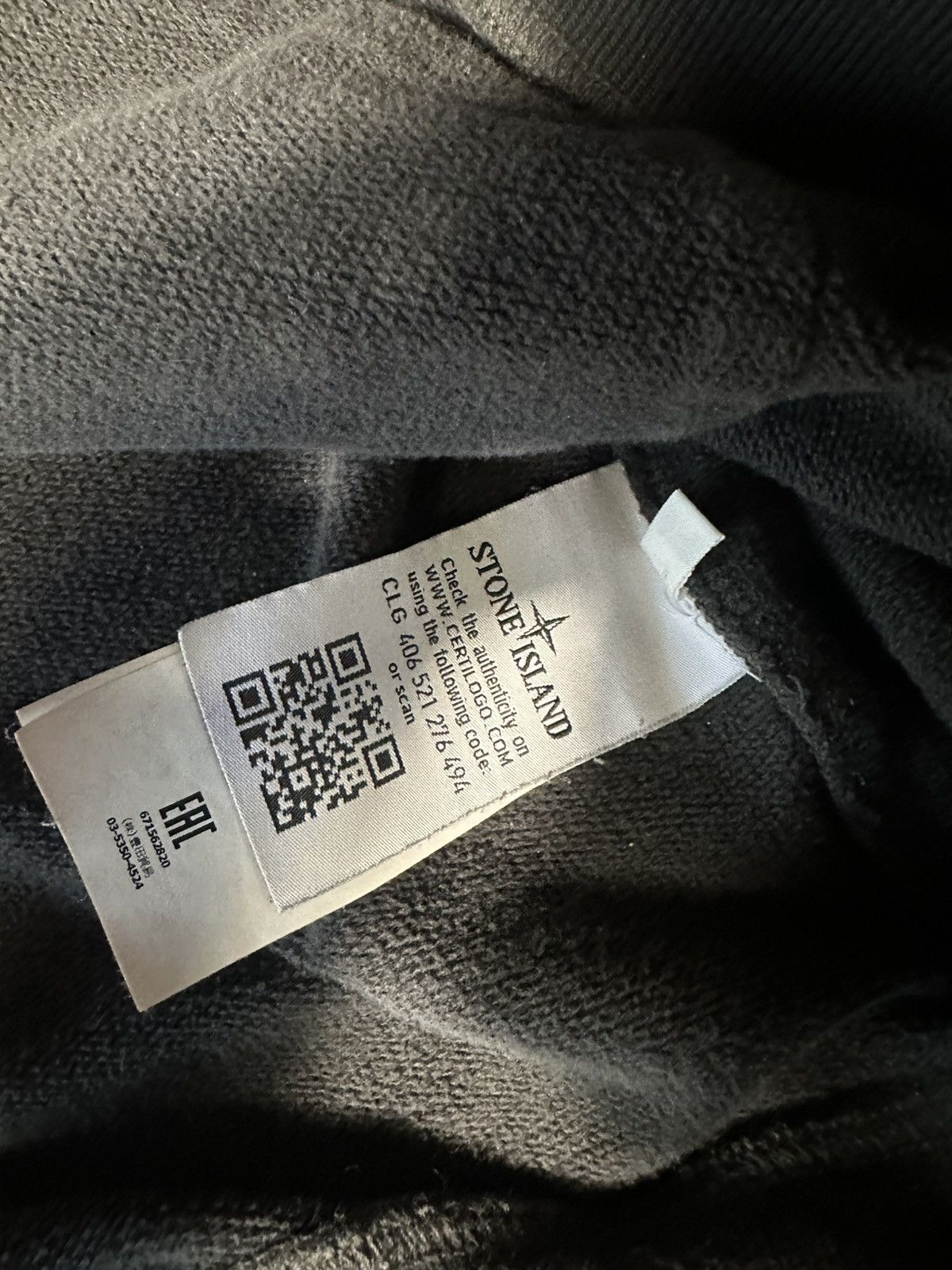 Stone Island Black/dark grey stone island sweatshirt Size US XL / EU 56 / 4 - 6 Thumbnail
