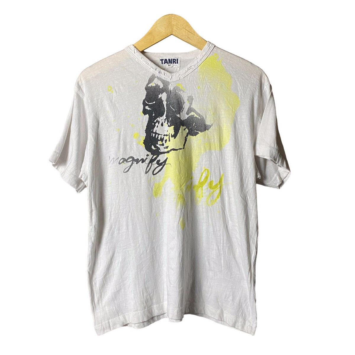 If Six Was Nine 2000s Tanri Skull Poem Distressed Shirt Size US M / EU 48-50 / 2 - 1 Thumbnail