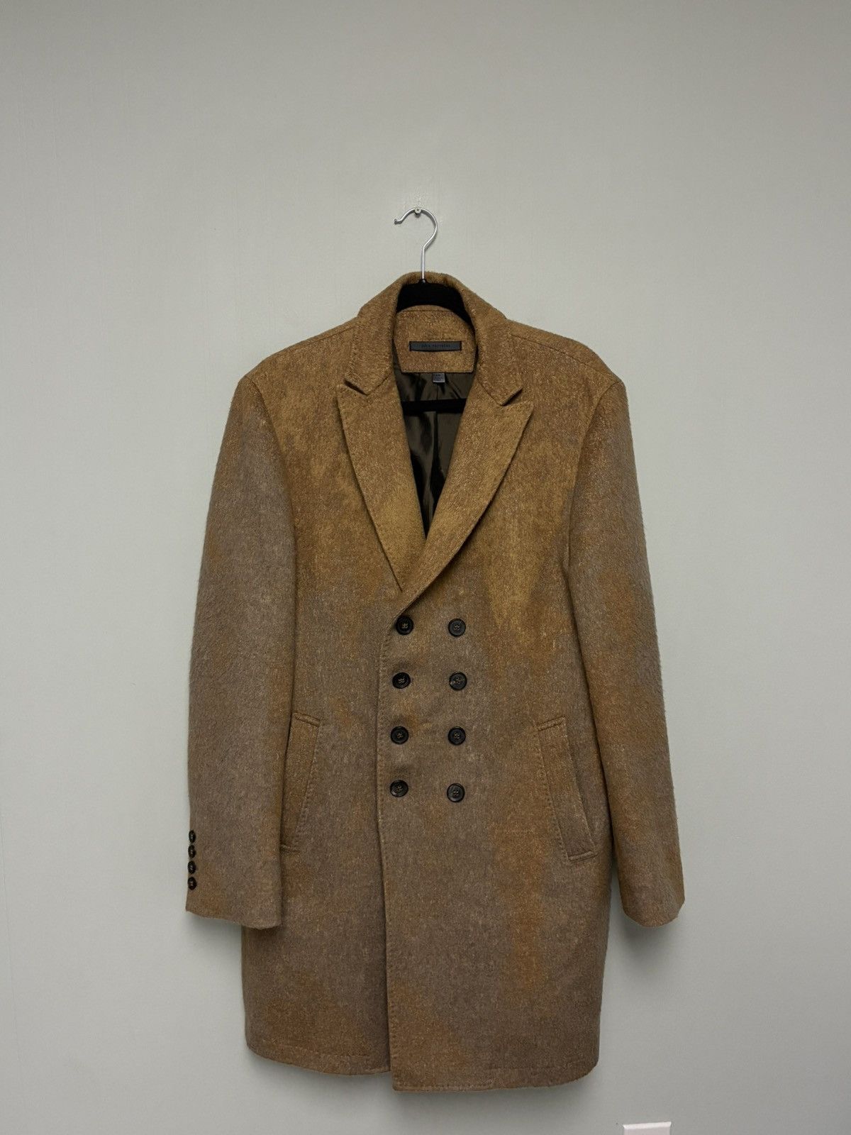 John Varvatos Double breasted coat with Pick stitch EU 50 USA 40 Size US M / EU 48-50 / 2 - 11 Thumbnail